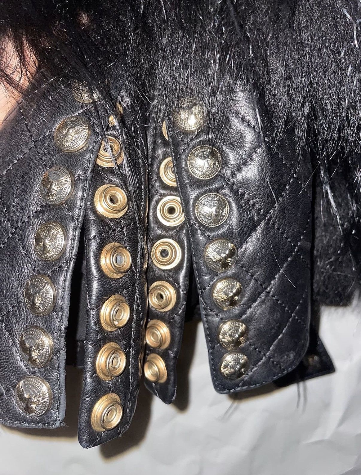 Balmain Balmain 12aw achive cross raccoon fur lamb leather jacket Size XS / US 0-2 / IT 36-38 - 4 Thumbnail