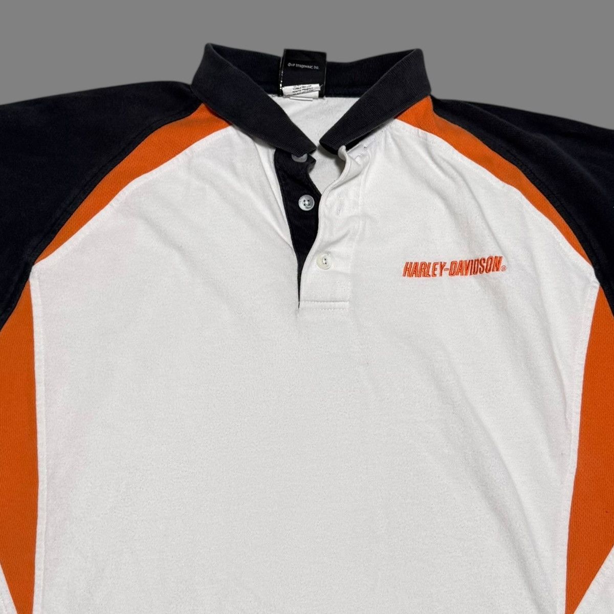 Harley Davidson Harley Davidson Embroidered Stained Polo Shirt Adult Large Size US L / EU 52-54 / 3 - 2 Thumbnail
