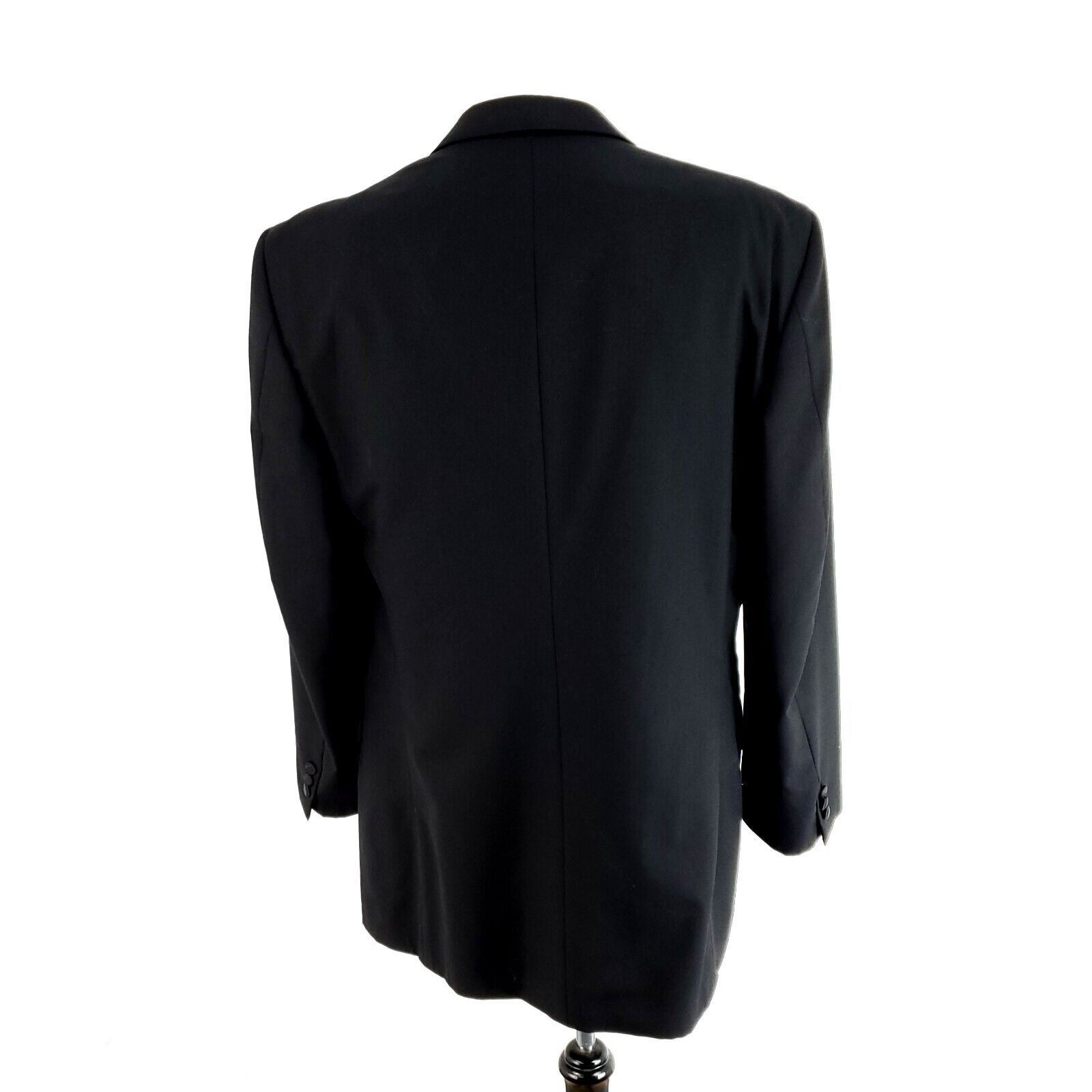 Jones New York Jones New York Wool 3 Felt Button Tuxedo Jacket 42L Black Size 42L - 6 Thumbnail