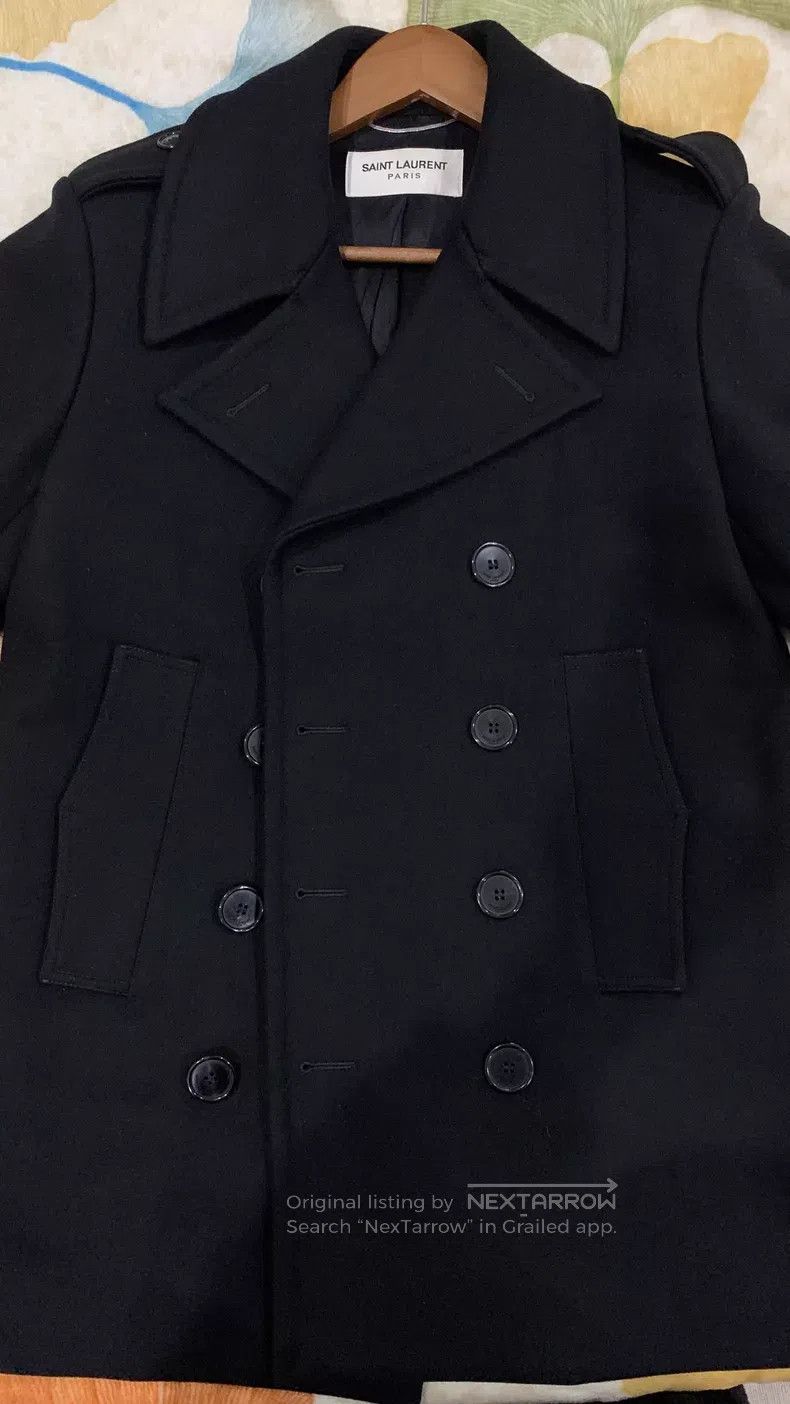 Saint Laurent Paris Saint Laurent Paris Overcoat i Size US M / EU 48-50 / 2 - 2 Thumbnail