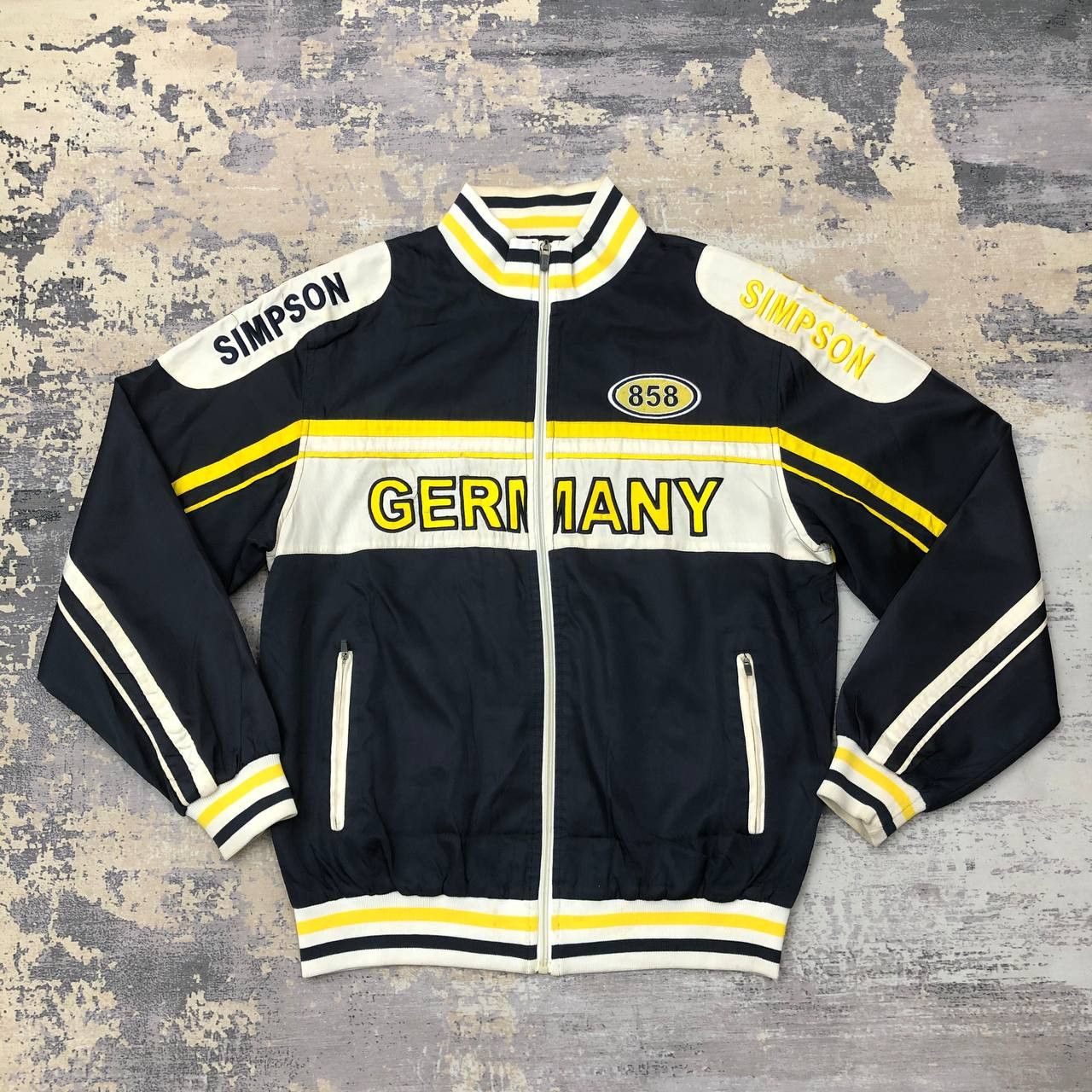 Sports Specialties Y441 NO.858 SIMPSON GERMANY RACING JACKETS Size US L / EU 52-54 / 3 - 1 Thumbnail