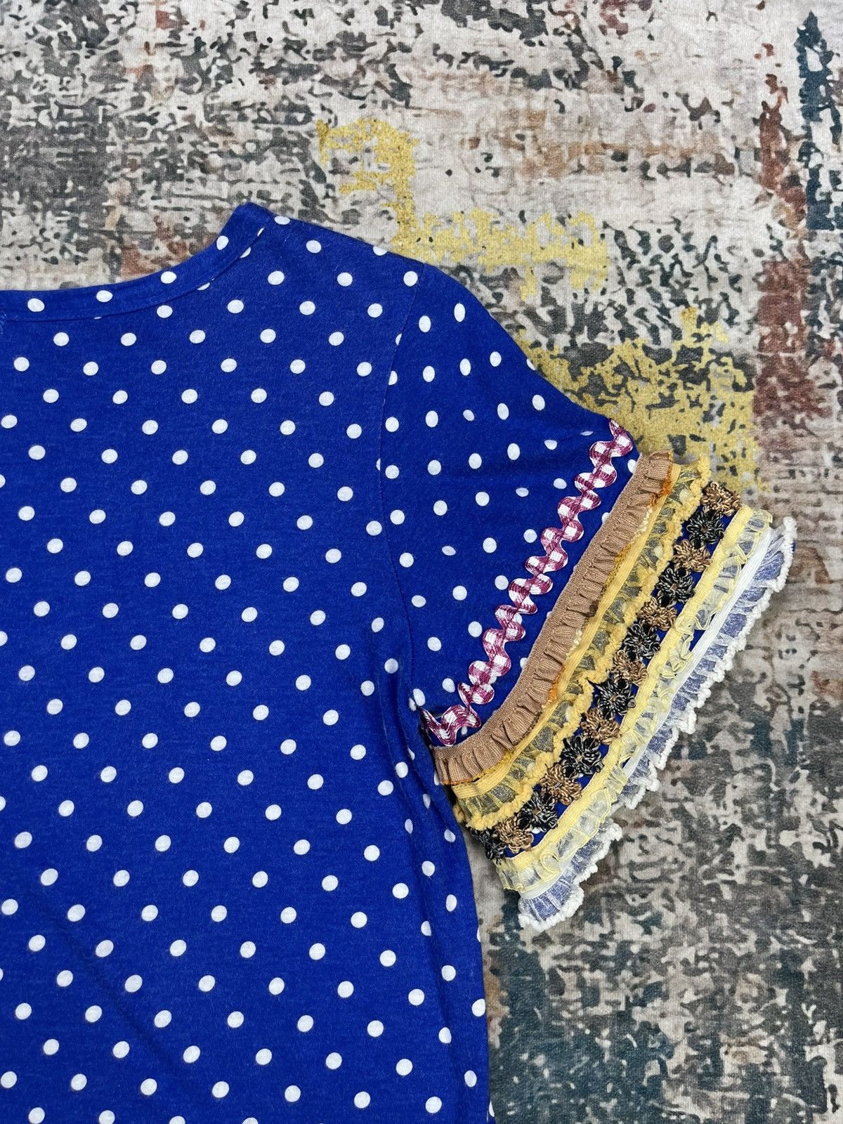 Frapbois Issey Miyake Frapbois Polka Dot Multi Lace Tape Top Size XS / US 0-2 / IT 36-38 - 7 Thumbnail