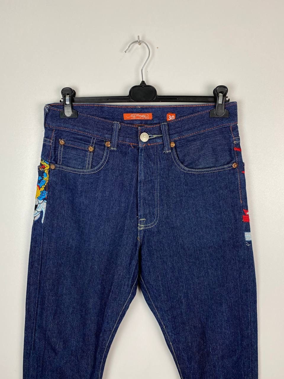 Ed Hardy Ed Hardy Japan embroidered geisha Tiger denim size 30 Size US 30 / EU 46 - 9 Thumbnail
