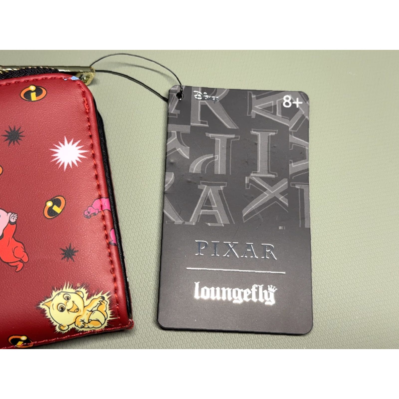 Vintage Loungefly PIXAR Incredibles Jack Jack Wallet Womens Red Faux Leather Zip Around Size ONE SIZE - 3 Thumbnail