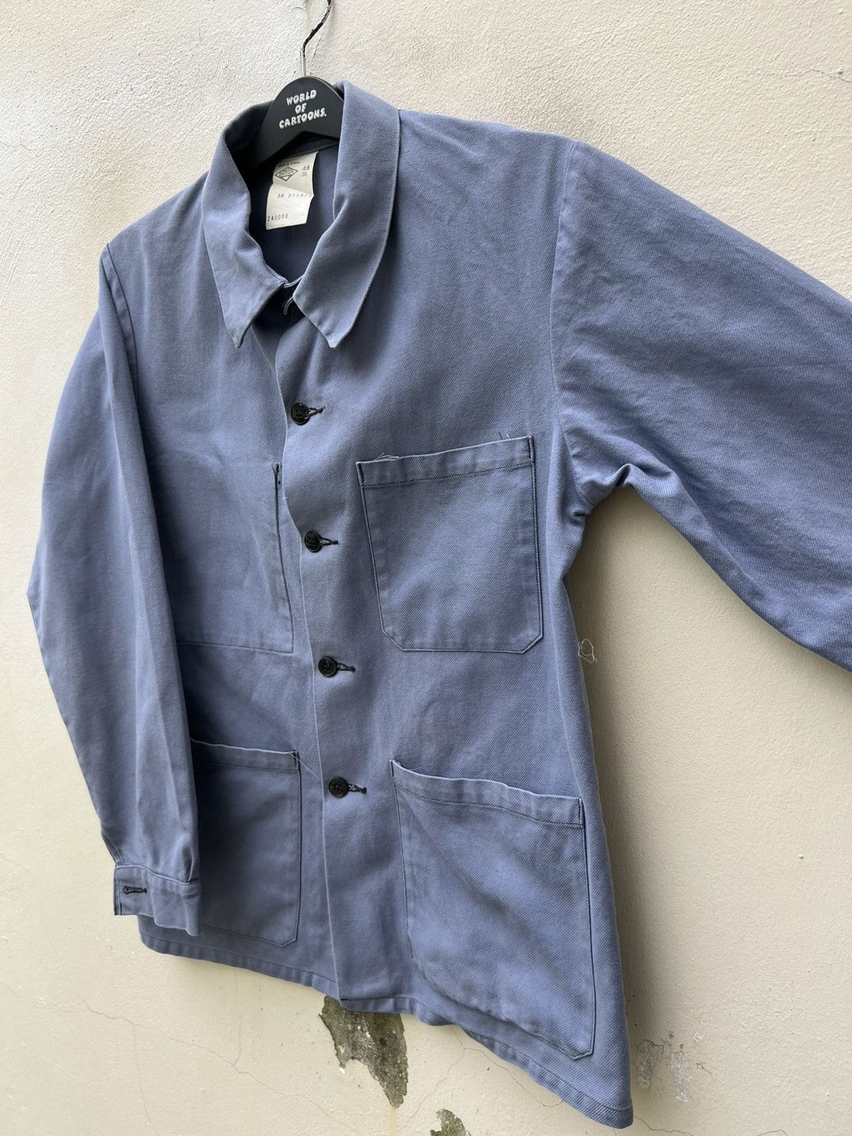 Danton Vintage Danton France Faded Blue Chore Work Jacket Size US M / EU 48-50 / 2 - 10 Thumbnail