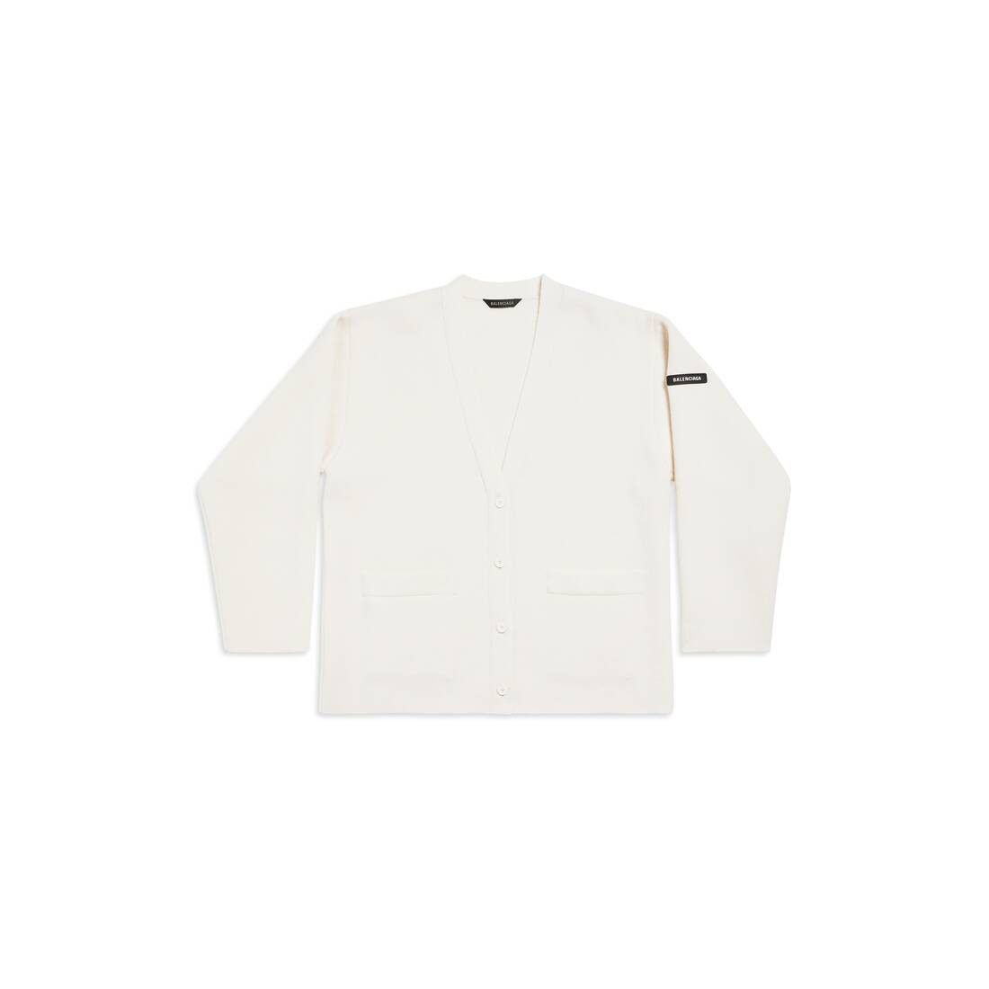 Balenciaga o1tr1nto1225 Cardigan in Ivory Size US S / EU 44-46 / 1 - 1 Preview