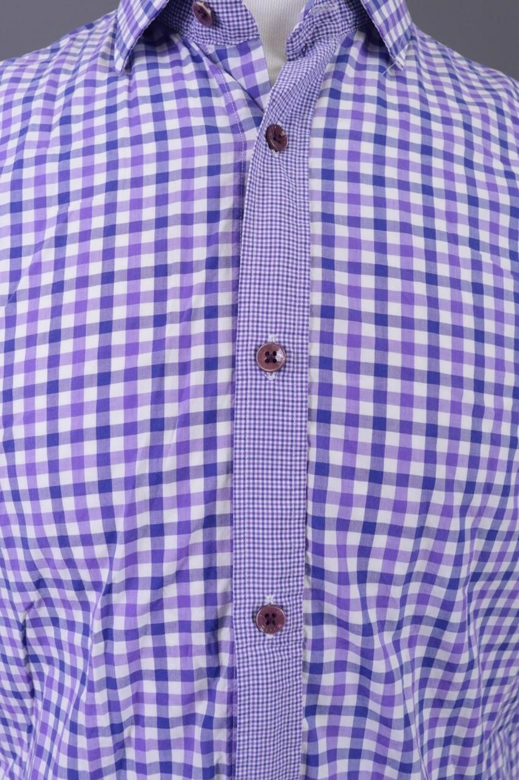 Etro Etro Luxury Multicolor Check Button Down Shirt Size 42 Size US M / EU 48-50 / 2 - 4 Thumbnail
