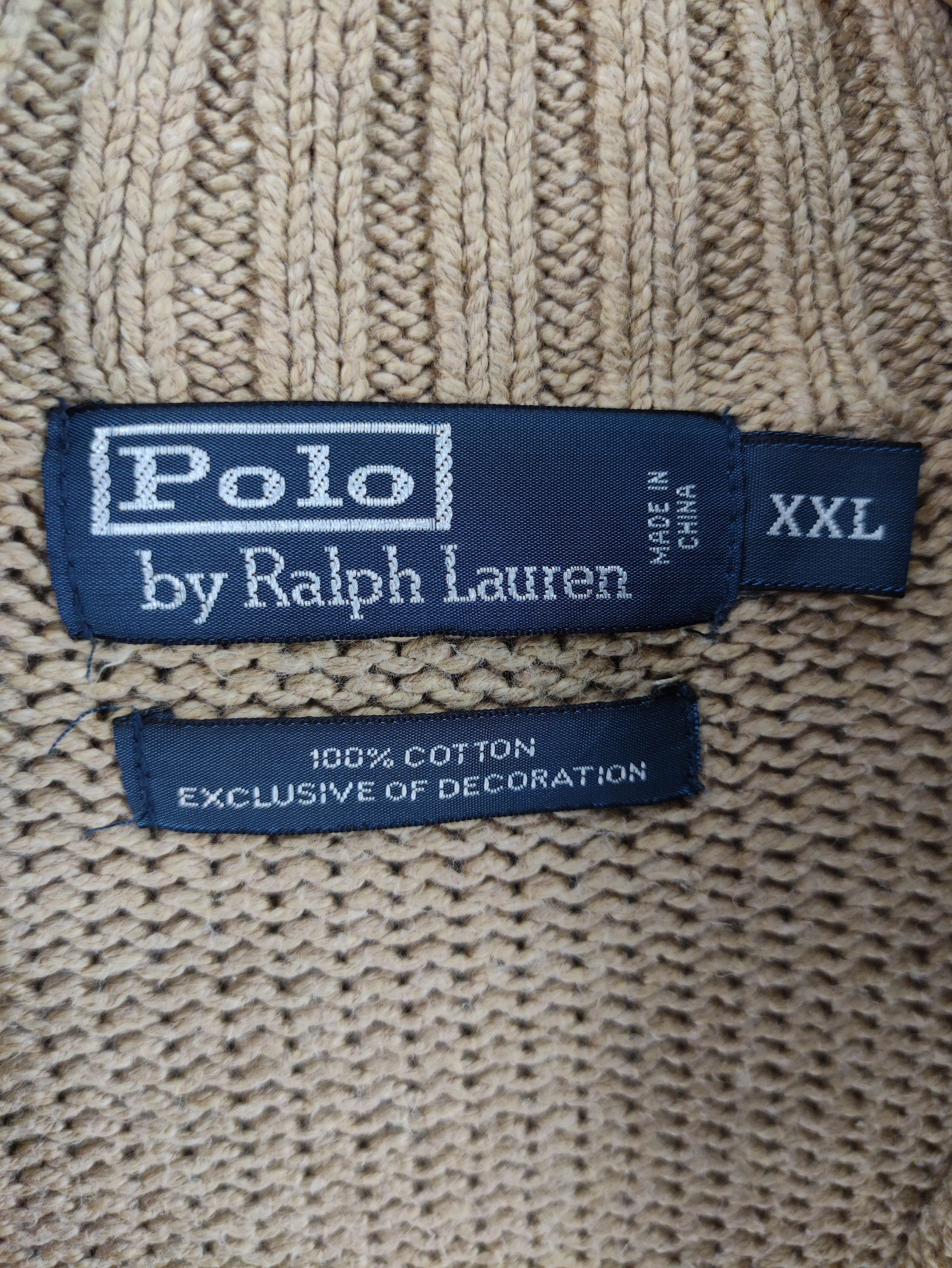 Polo Ralph Lauren Vintage Polo Ralph Lauren knit Sweater Half Zipper Size US XXL / EU 58 / 5 - 5 Thumbnail