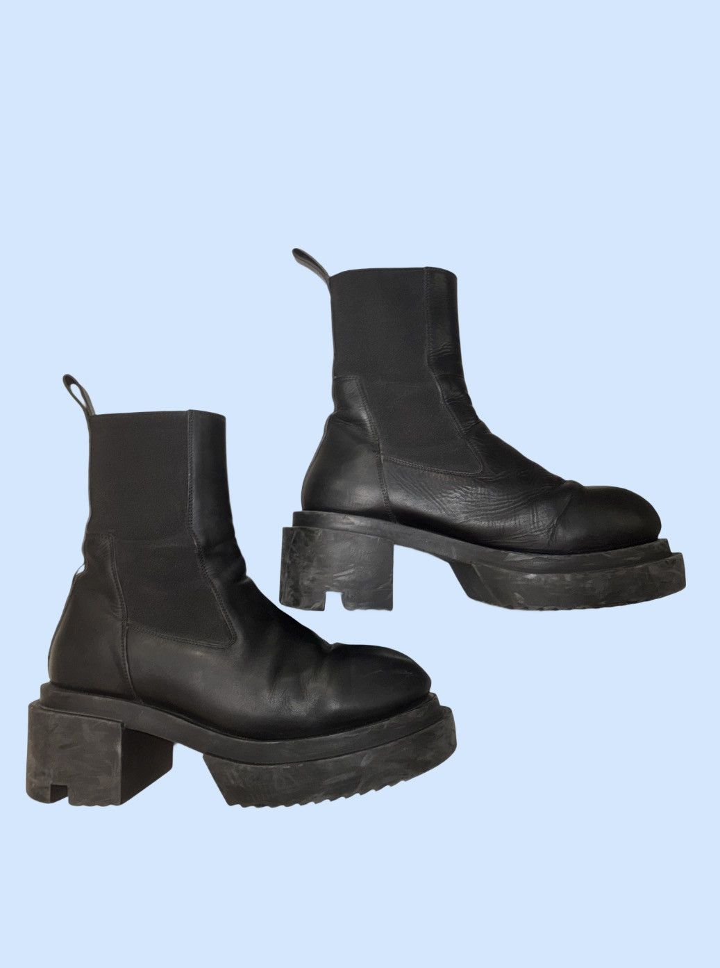 Rick Owens Rick Owens Leather Bogun Boots Size US 9 / EU 42 - 3 Thumbnail