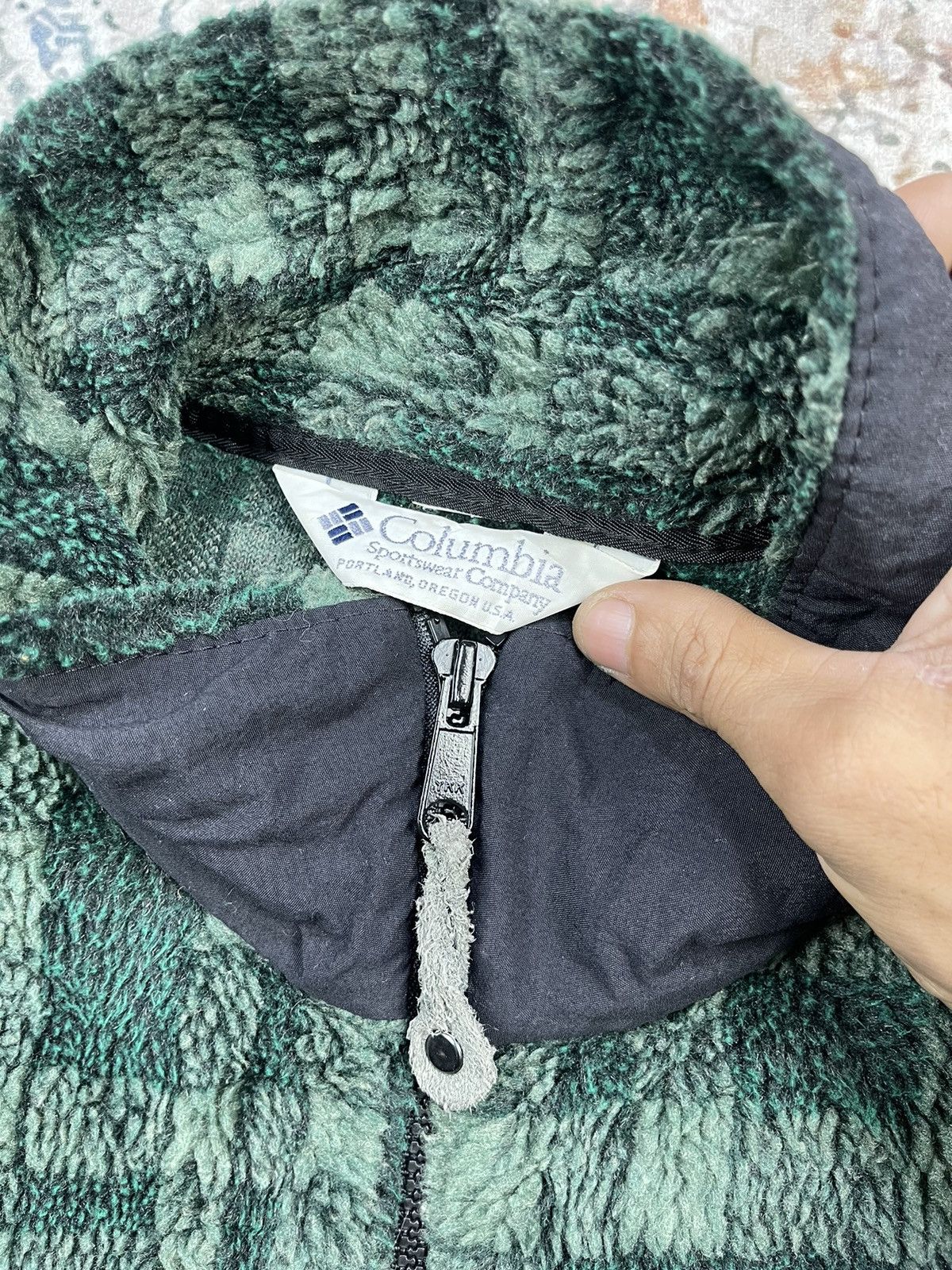 Columbia Vintage Columbia Sportswear Plaid Green Fleece Jacket Size US M / EU 48-50 / 2 - 12 Thumbnail