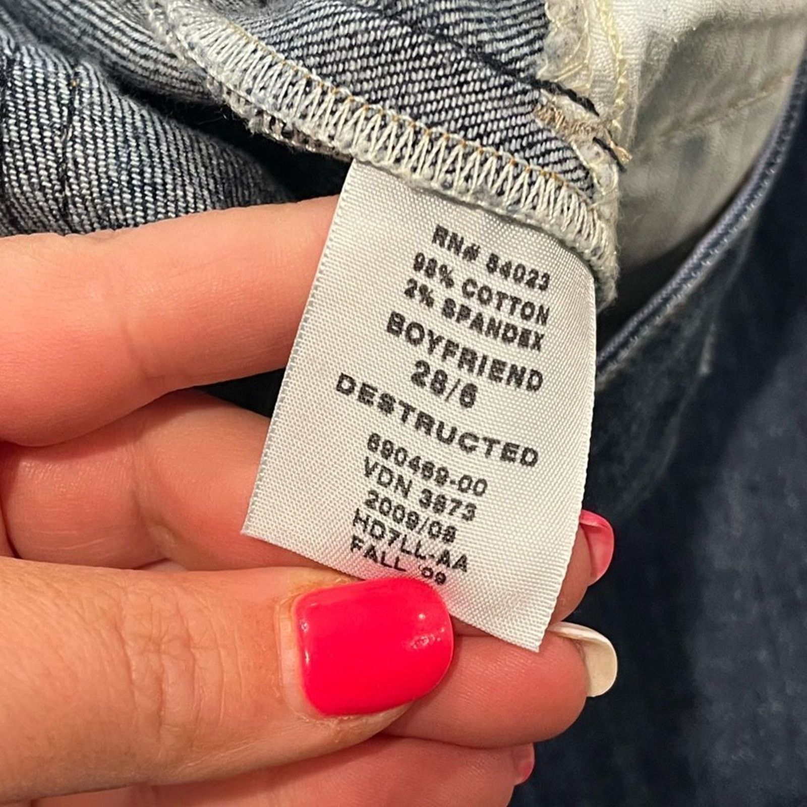 Gap Gap Boyfriend Denim Capris Rolled Cuff Distressed Size 28/6 Size 28" / US 6 / IT 42 - 8 Thumbnail