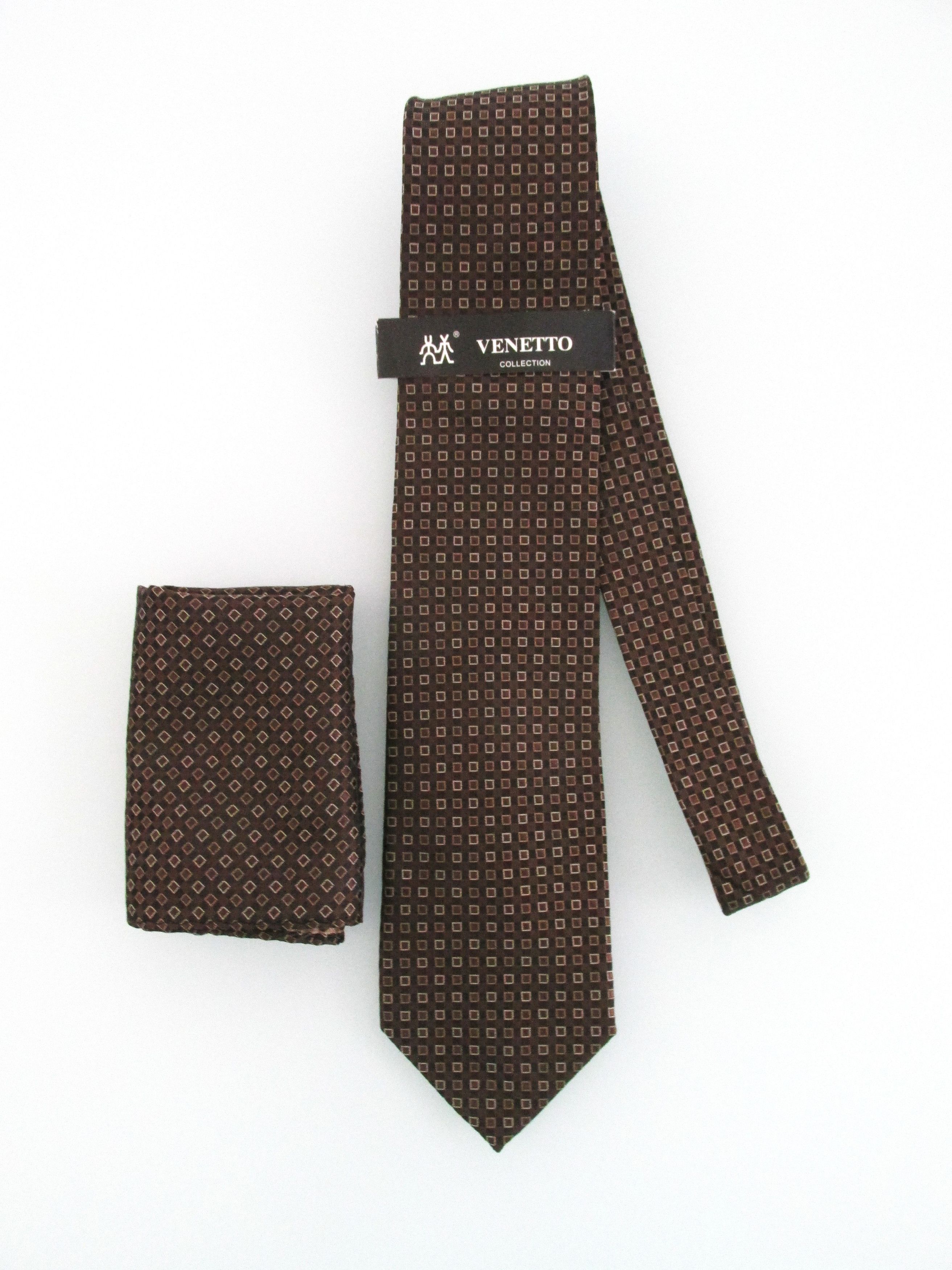 Other Uomo Venetto (NWT) Men's Tie & Pocket Square Set Size ONE SIZE - 1 Thumbnail