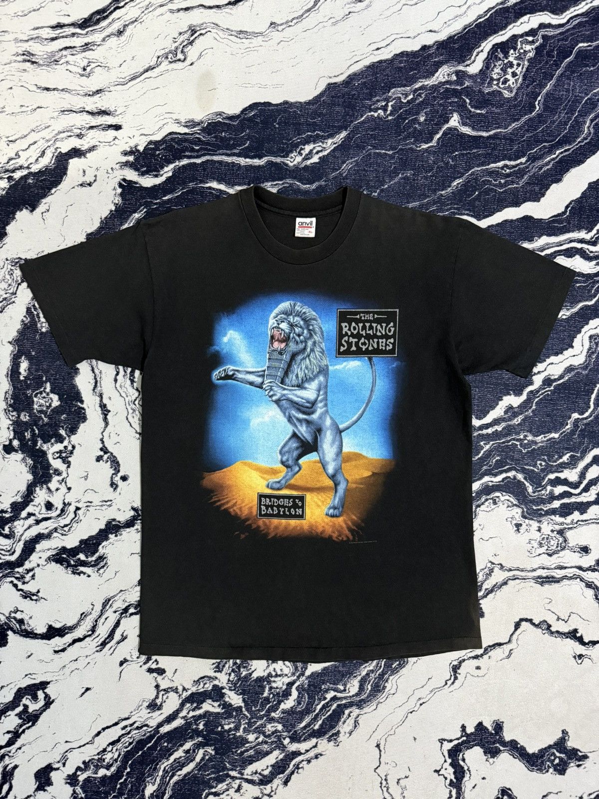 Band Tees Vintage rolling stones bridges to babylon world tour tshirt Size US XL / EU 56 / 4 - 5 Thumbnail
