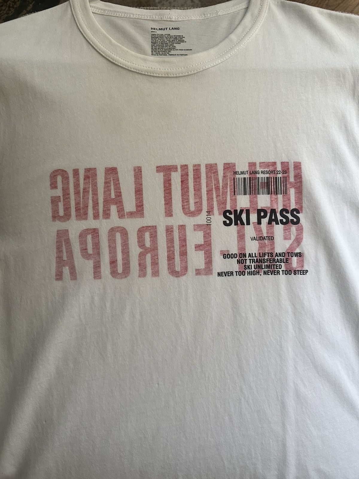 Helmut lang t shirt small
