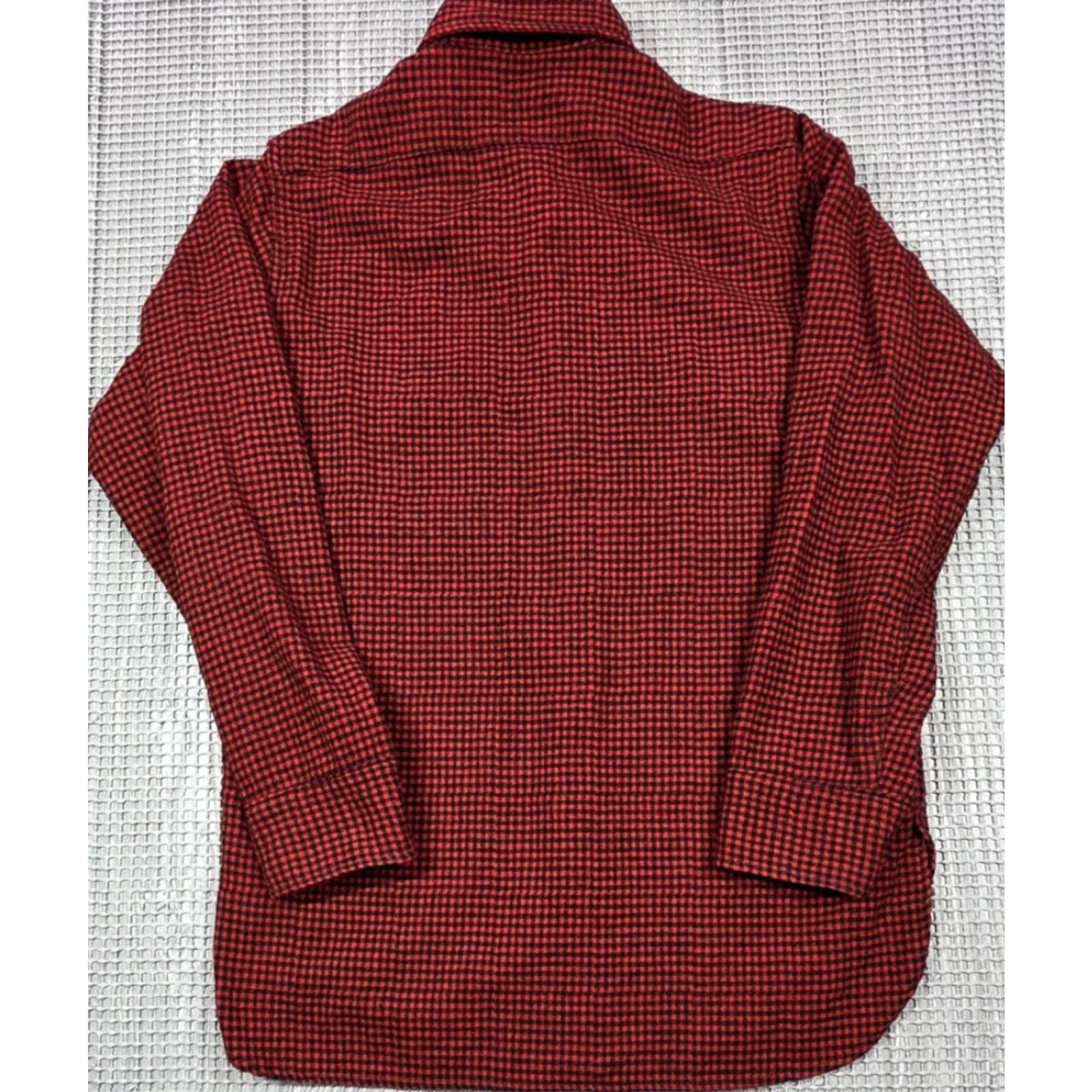 Vintage VINTAGE Woolrich Wool Shirt Mens Long Sleeve M Flannel Red Black Plaid Button Up USA Size US M / EU 48-50 / 2 - 7 Thumbnail