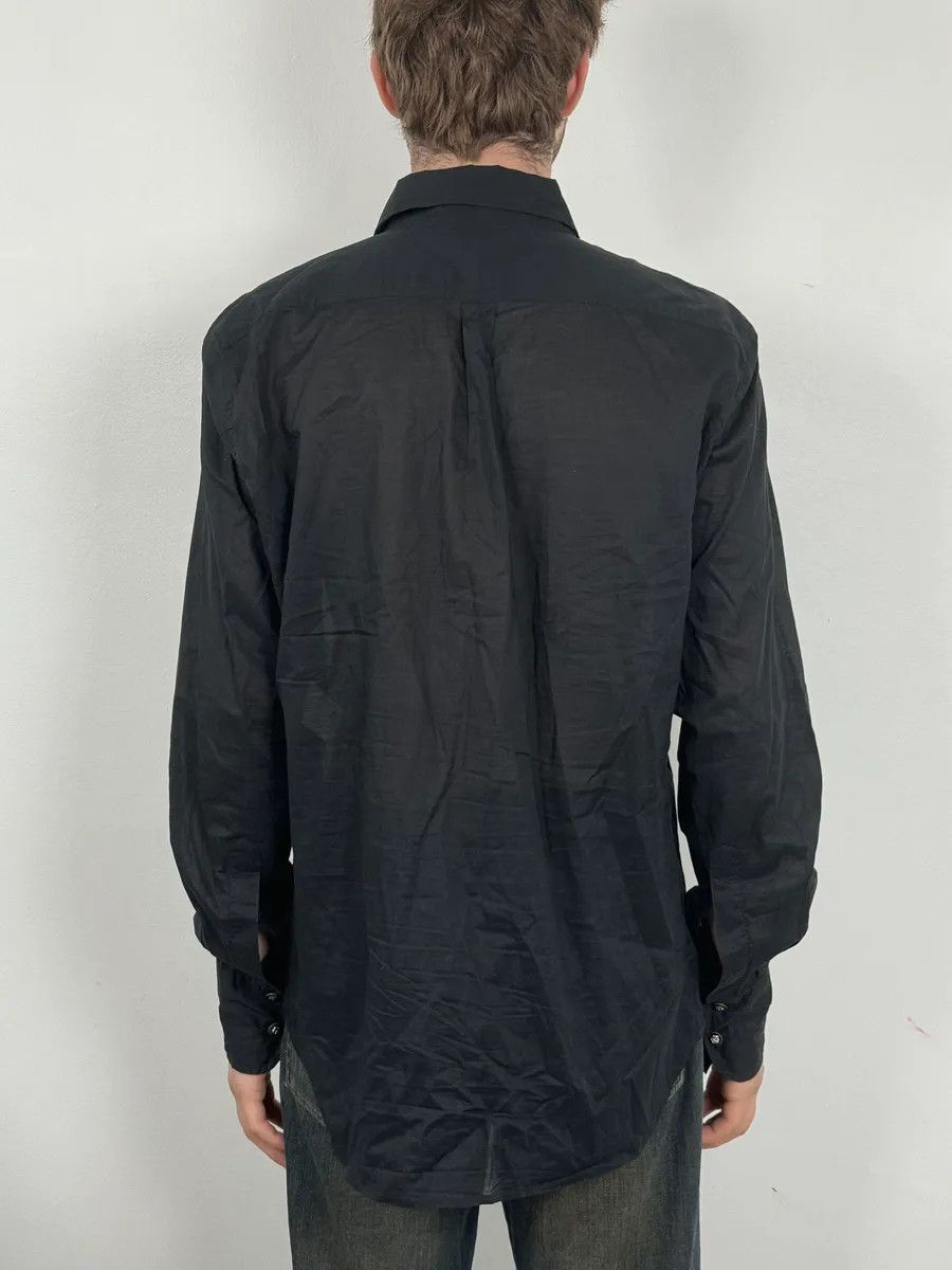 Roberto Cavalli 2000s Roberto Cavalli Black Mafia Khaki Shirt Size US M / EU 48-50 / 2 - 3 Thumbnail
