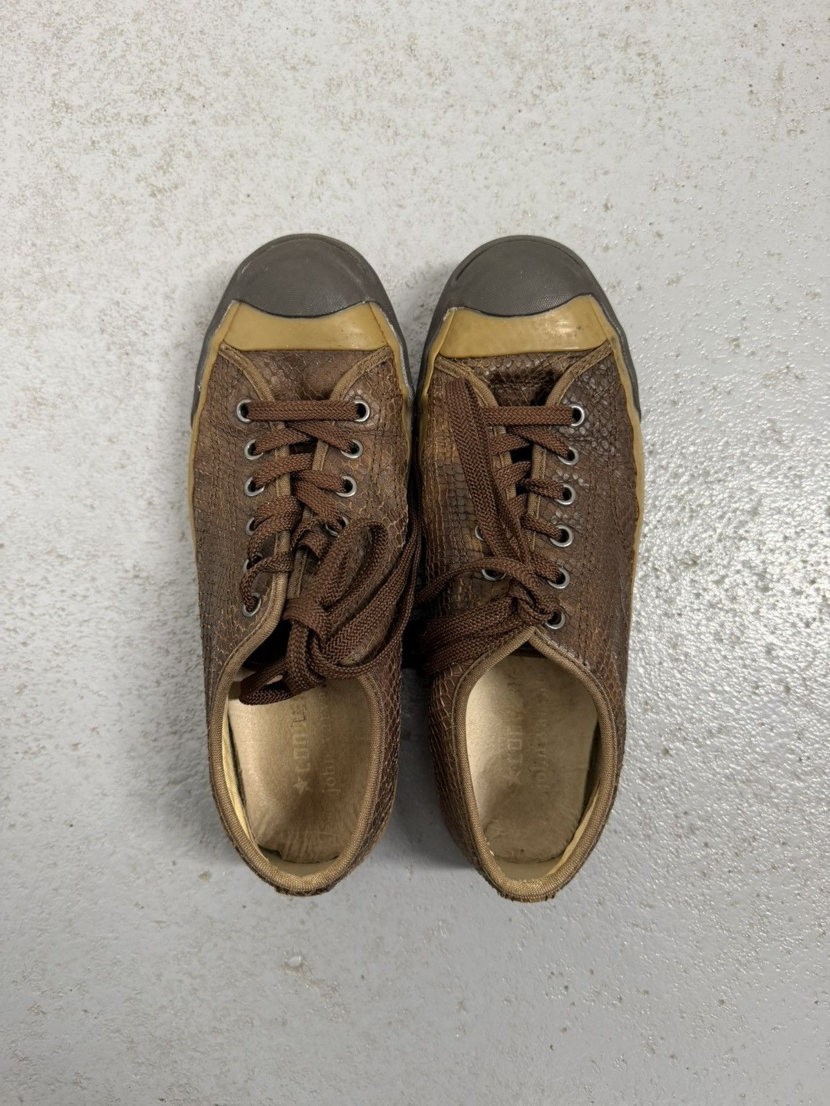Converse × John Varvatos John Varvatos x Converse Snake Skin Leather Sneakers Size US 7 / EU 40 - 6 Thumbnail