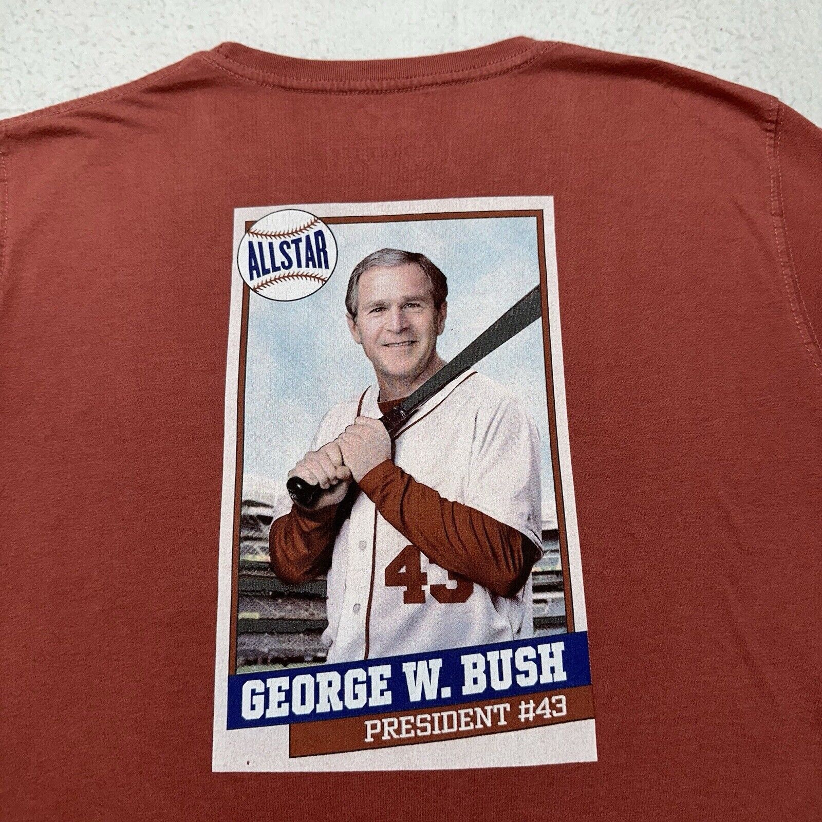 Other Rowdy Gentleman Large George W. Bush Baseball Card T Shirt Size US L / EU 52-54 / 3 - 2 Thumbnail