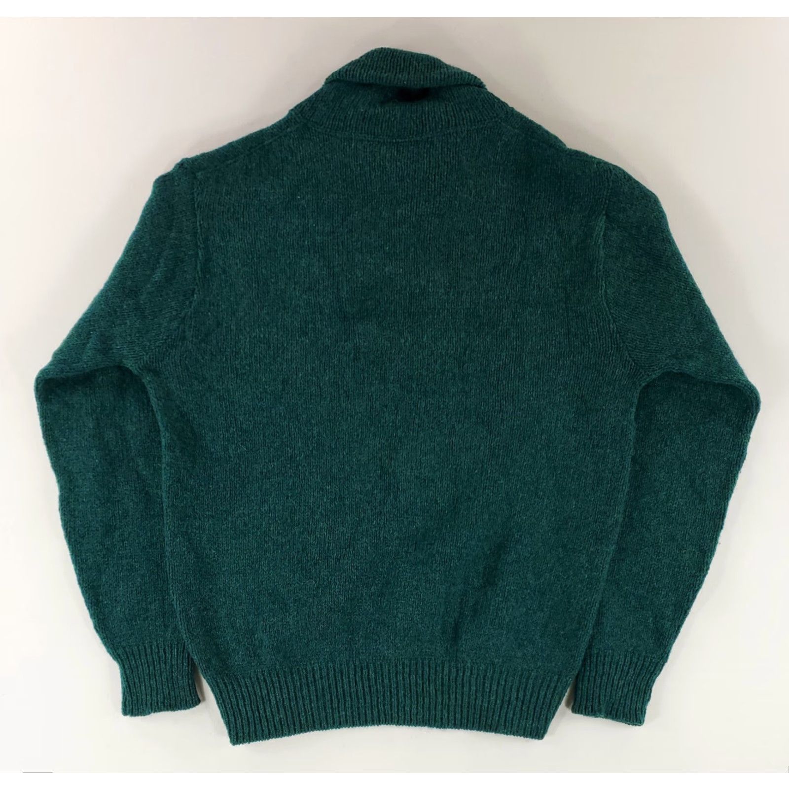 Vintage VINTAGE LL Bean Sweater Shawl Collar Wool Nylon Blend Made USA Green Mens L 90s Size US L / EU 52-54 / 3 - 3 Thumbnail