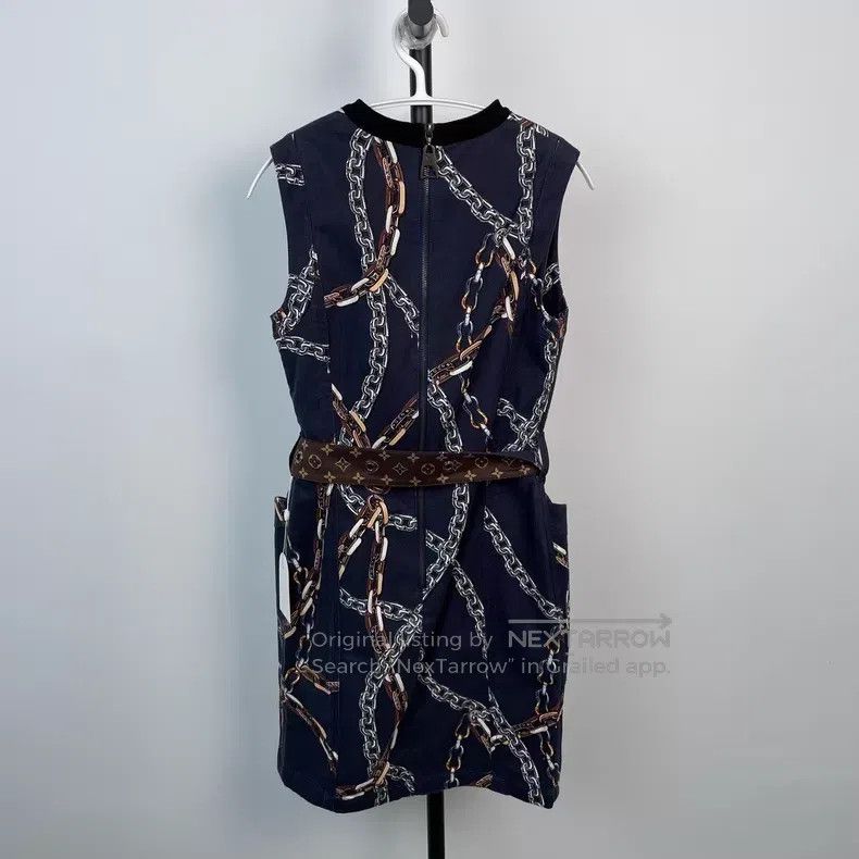 Louis Vuitton Louis Vuitton Black chain print A-line dress Size XS / US 0-2 / IT 36-38 - 2 Thumbnail