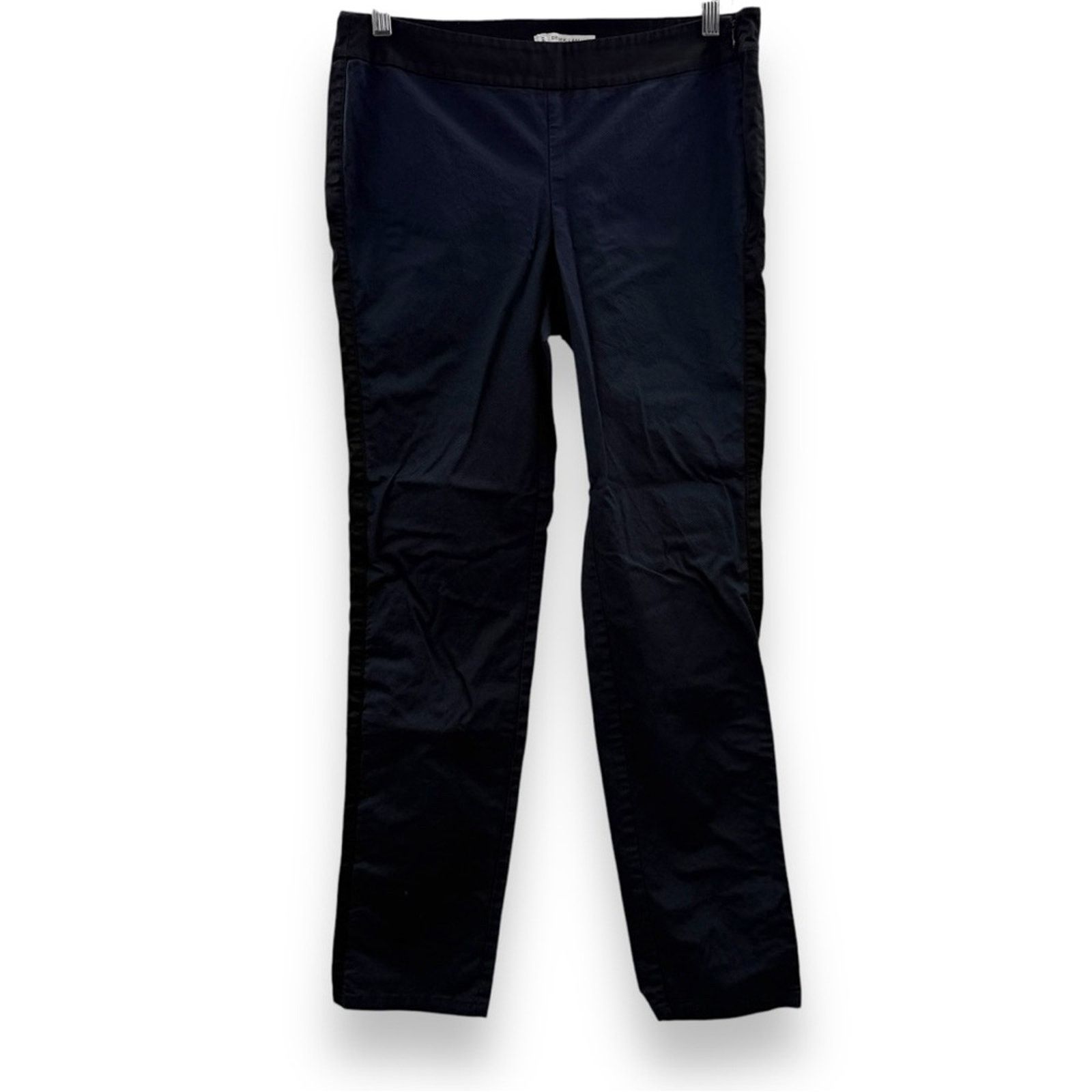 Derek Lam 10 Crosby Derek Lam 10 Crosby Navy Blue & Black Side Zip Skinny Pants Size 28" / US 6 / IT 42 - 1 Thumbnail