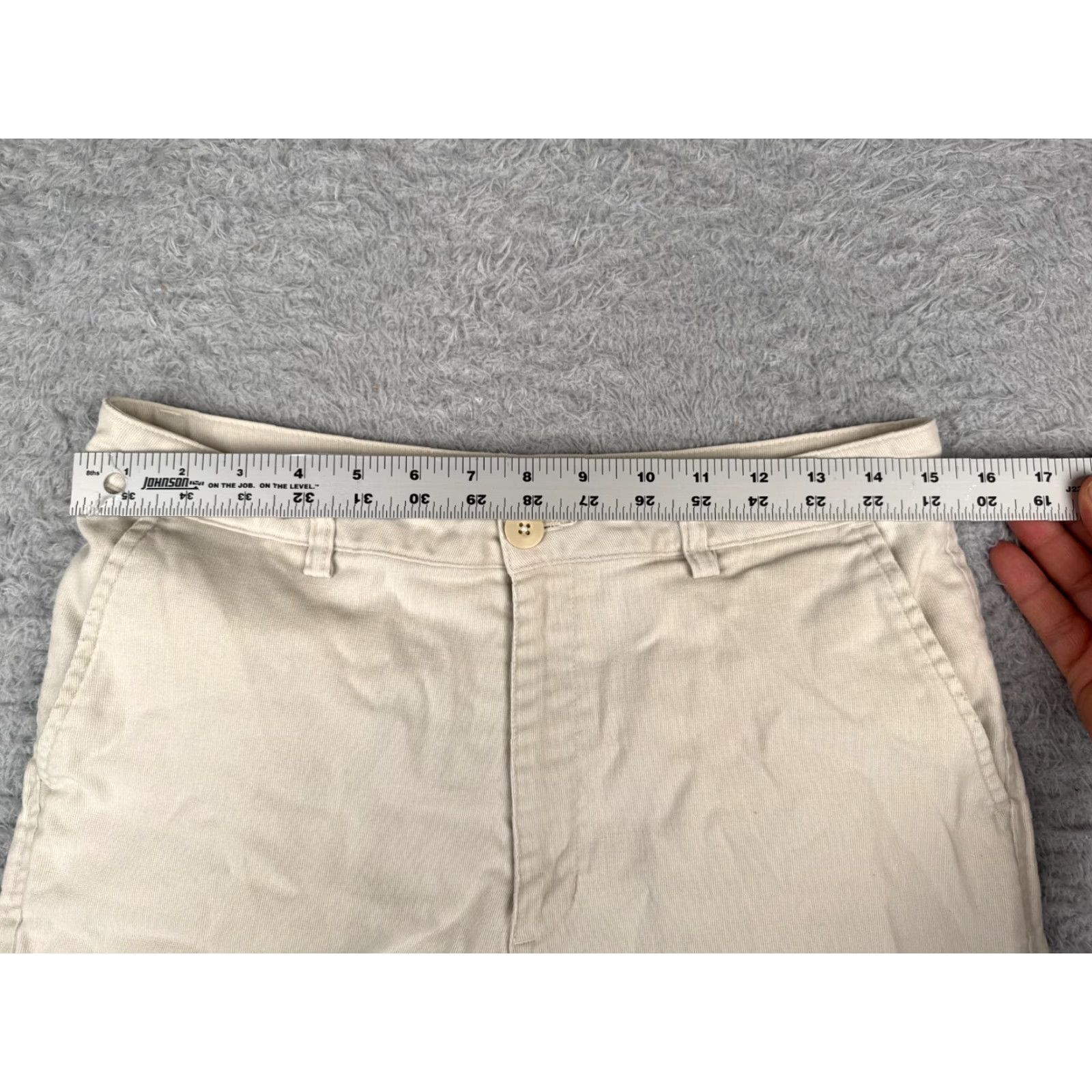 Patagonia VINTAGE Patagonia Shorts Womens 10 Beige Cotton Twill Chino Casual 30x5 57400 Size 32" / US 10 / IT 46 - 6 Thumbnail
