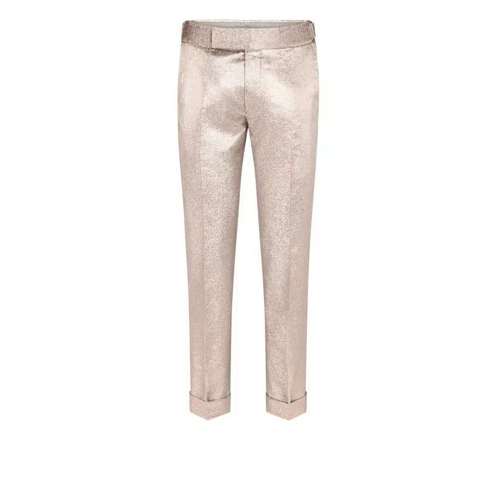 Tom Ford o1loc1c0325 PAW530 Iridescent Metallic Pant in Metallic Pink Size 26" / US 2 / IT 38 - 1 Thumbnail