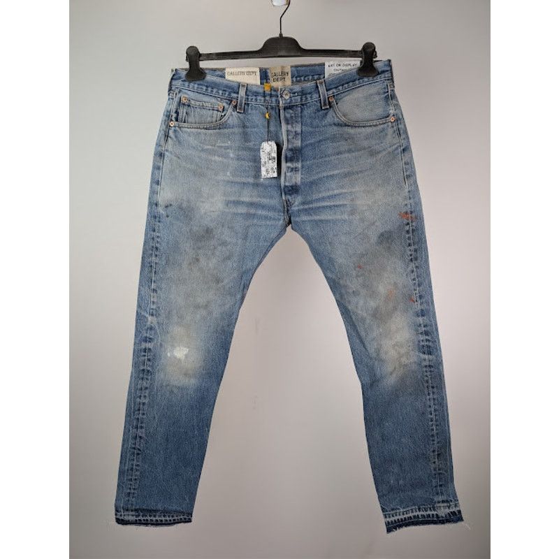 Gallery Dept. o1rshd1 Levi's 501 Reconstructed Denim Jeans in Indigo Blue Size US 35 - 10 Thumbnail