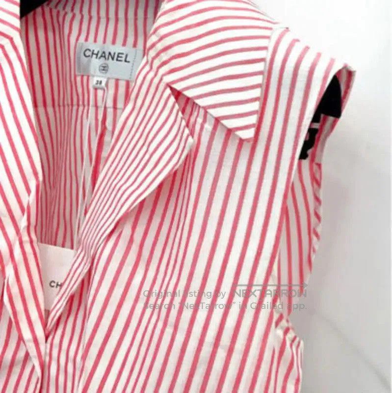 Chanel Chanel Color-Blocked Striped Short Sleeve T-Shirt . Size S / US 4 / IT 40 - 5 Thumbnail