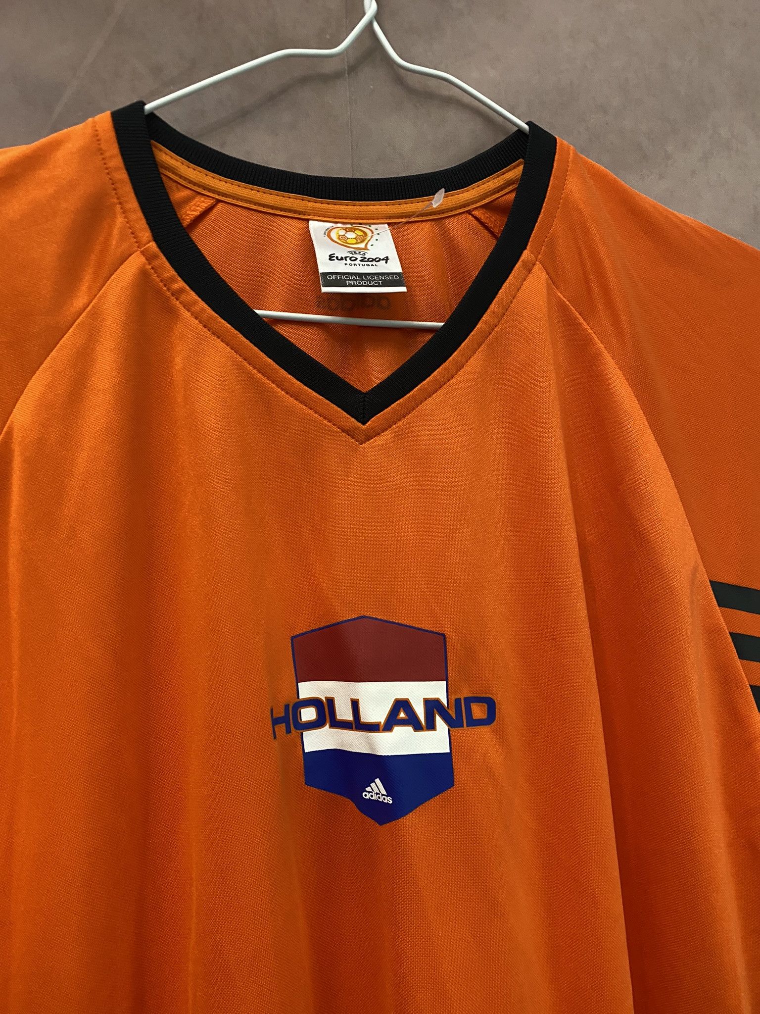 Adidas × UEFA Netherlands Adidas Shirt UEFA 2004 Soccer Jersey Holland Size US L / EU 52-54 / 3 - 2 Thumbnail