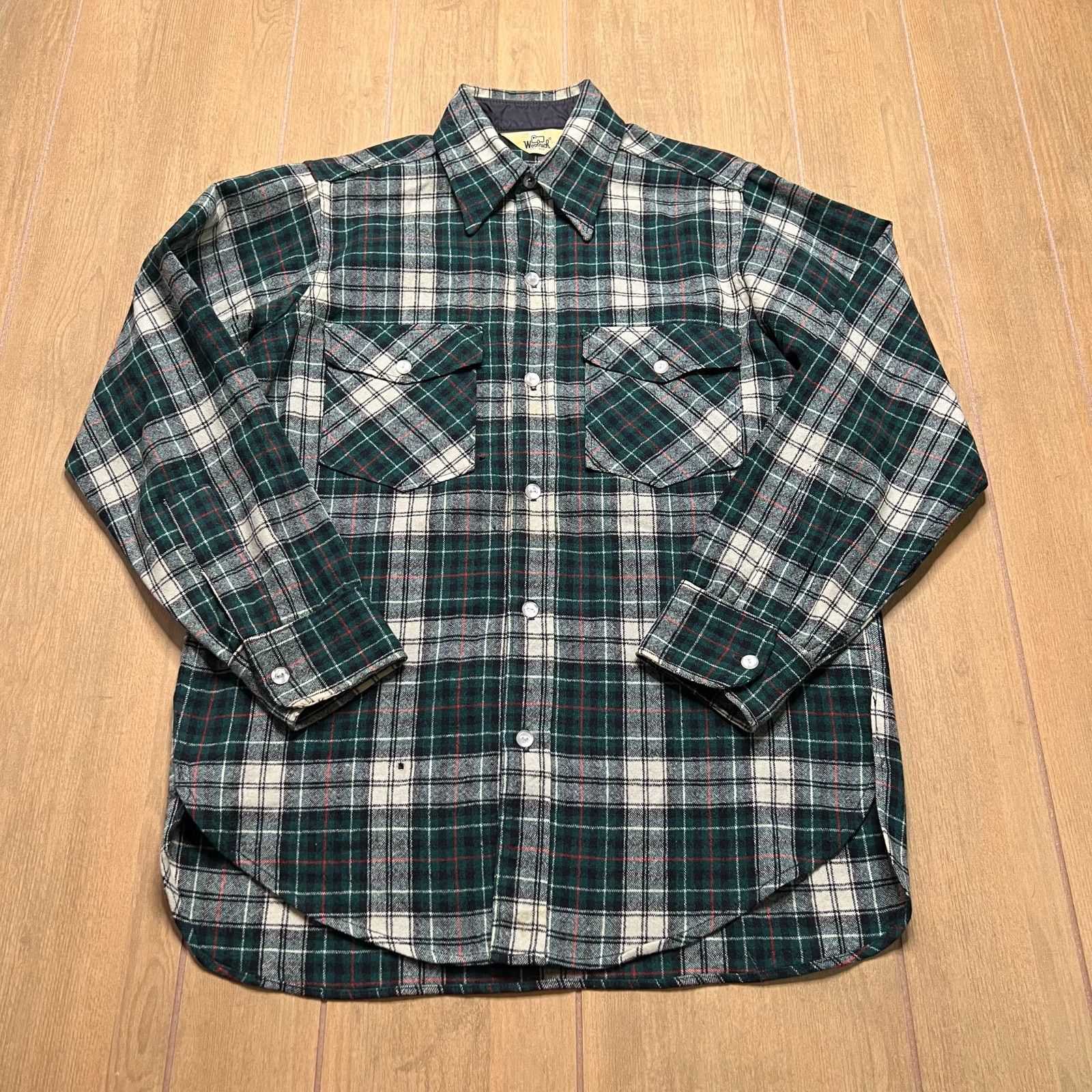 Woolrich Woolen Mills Woolrich Plaid Wool Shirt Flannel Mens Medium Green Lined Size US M / EU 48-50 / 2 - 1 Thumbnail