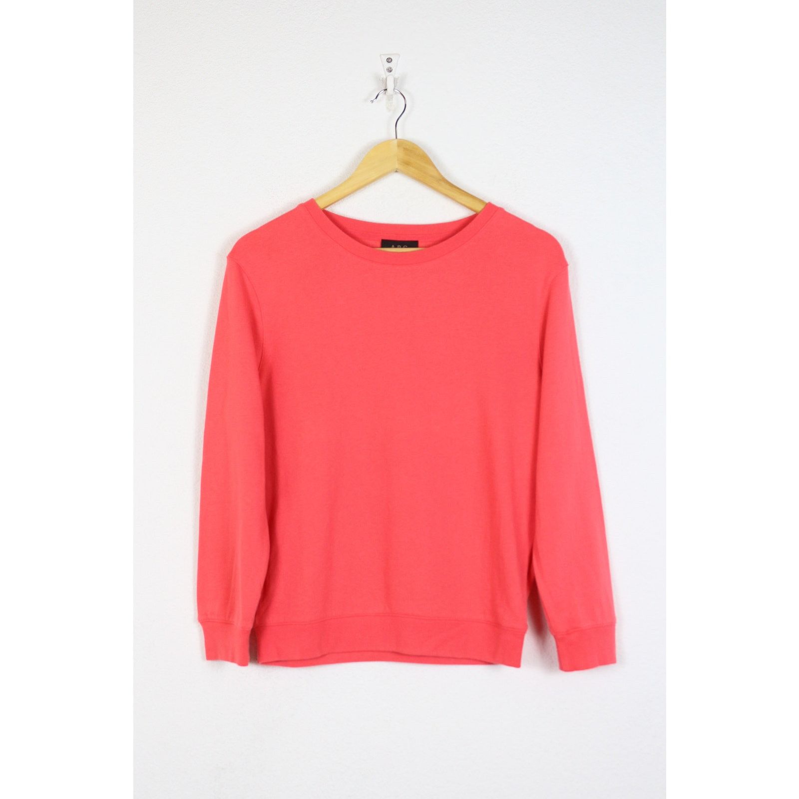 A.P.C. A.P.C. Pink Jersey Cotton Sweatshirt Crew Size L / US 10 / IT 46 - 1 Thumbnail