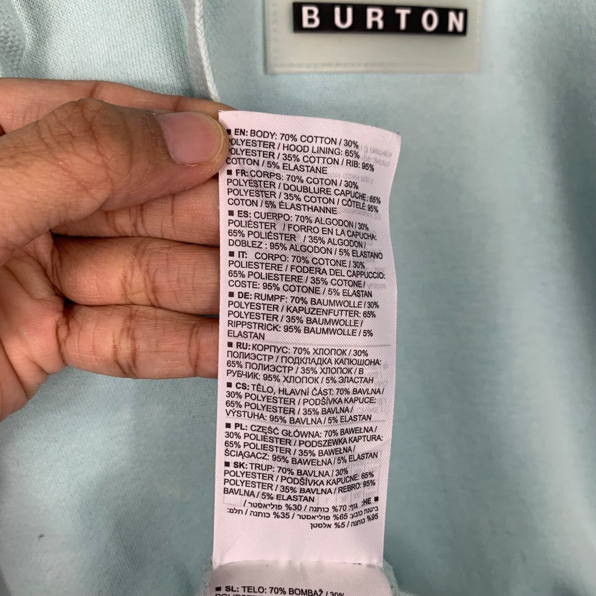 Burton BURTON Big Logo Pullover Hoodies Sweatshirt #2053-C89 Size US M / EU 48-50 / 2 - 16 Thumbnail