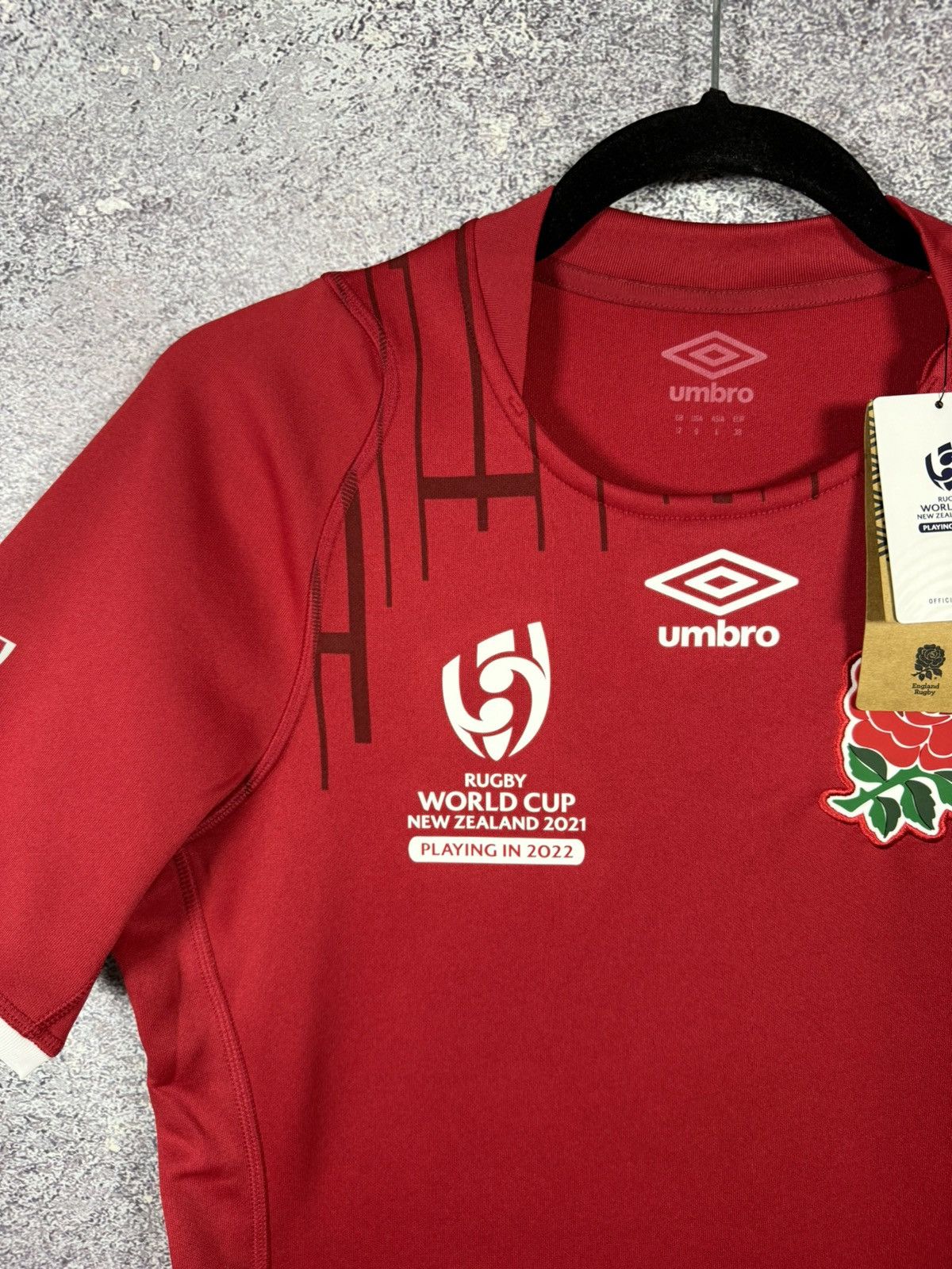 Umbro × Vintage England Rugby Jersey Women's (Size UK12) Umbro Alt World Cup Size US S / EU 44-46 / 1 - 5 Thumbnail