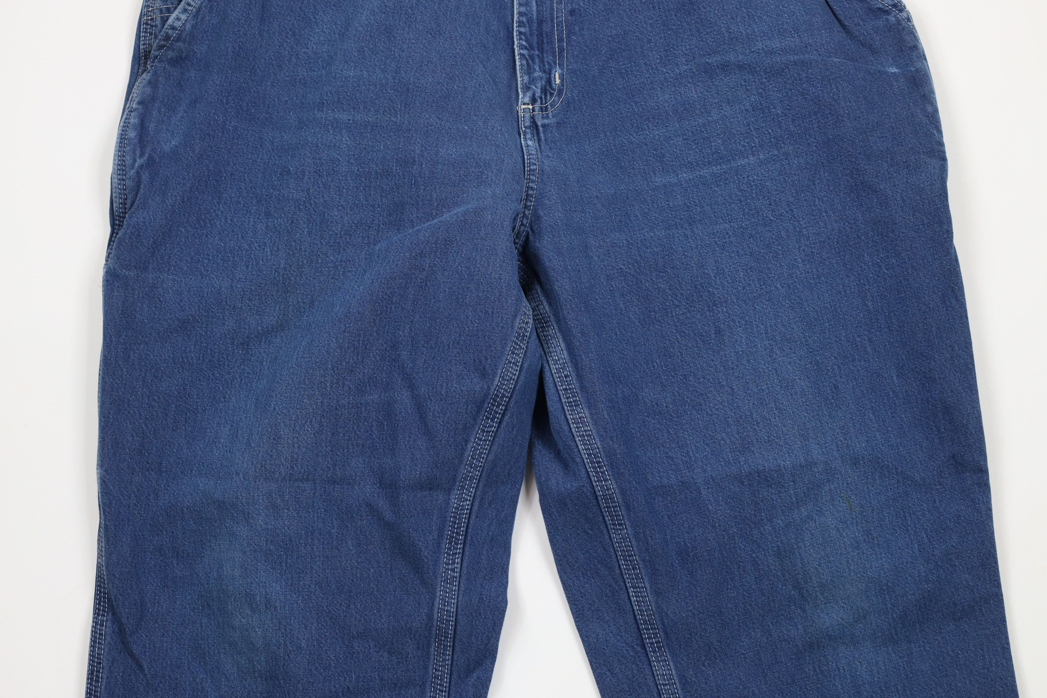 Carhartt × Vintage Vintage Carhartt Out Wide Leg Dungaree Denim Jeans Blue Size US 40 / EU 56 - 3 Thumbnail