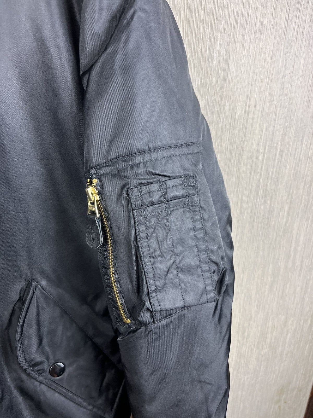 Vintage Vintage MA-1 military nylon bomber boxy jacket flyers Size US S / EU 44-46 / 1 - 7 Thumbnail