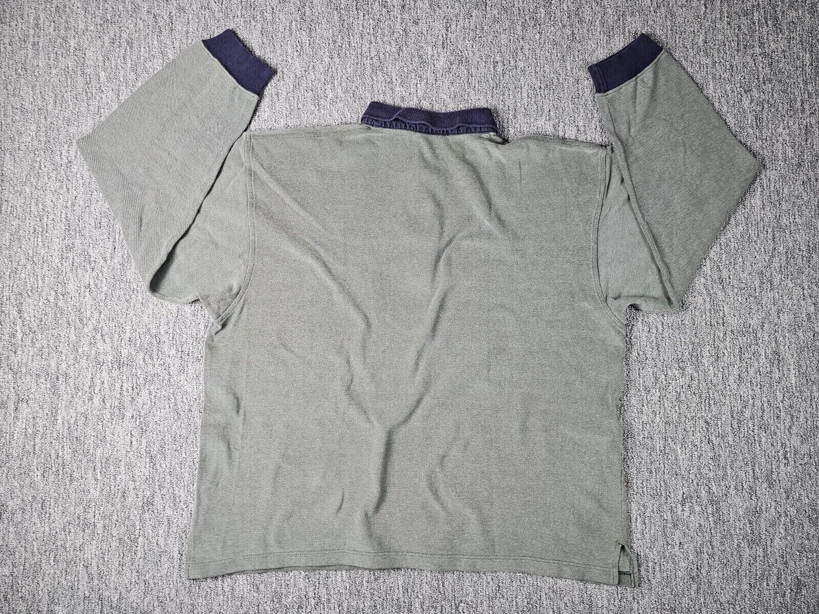 Vintage 90s Lacoste Striped Rugby Shirt Made in Italy 2XL
