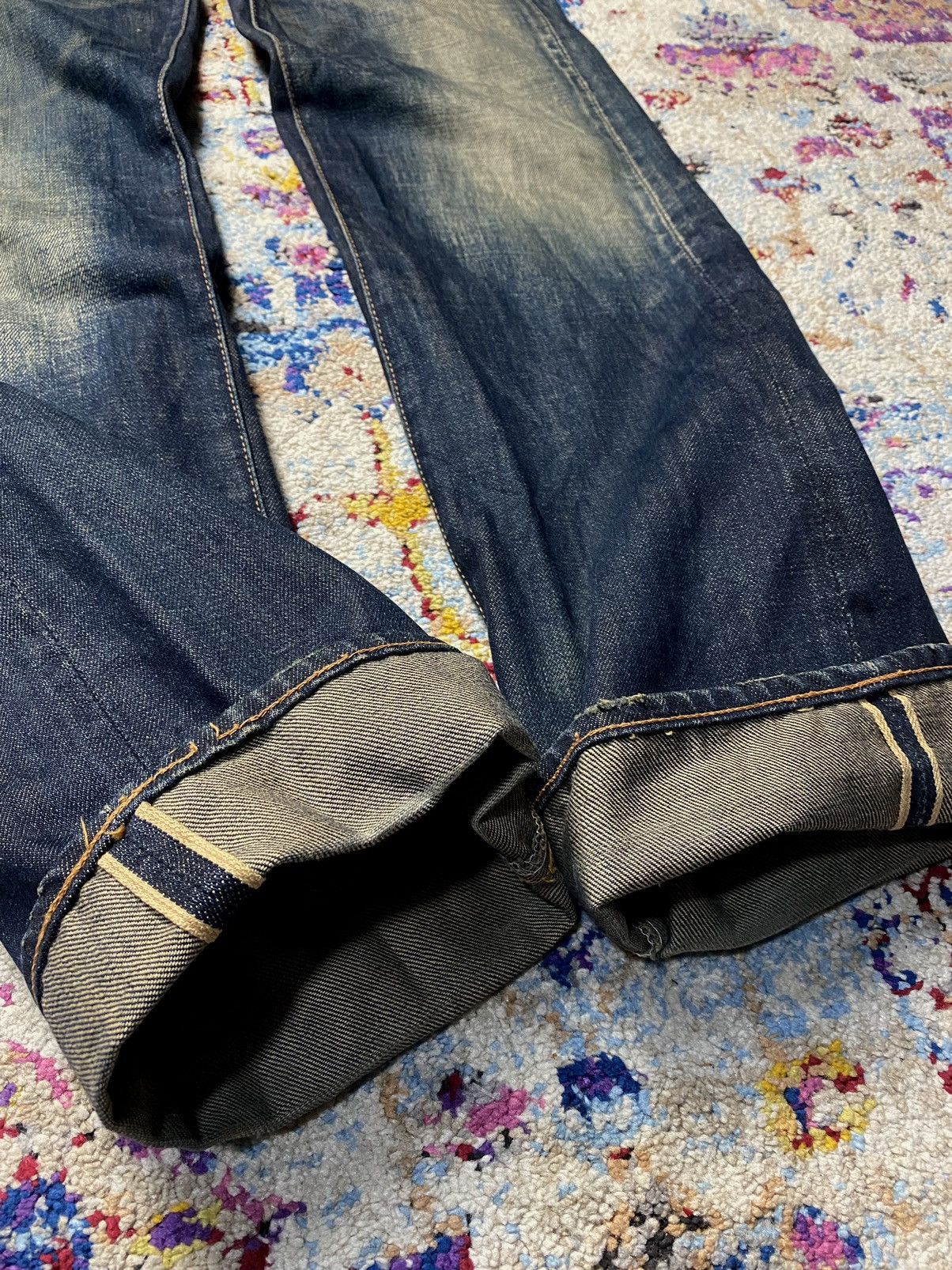 Levi's × Levi's Vintage Clothing × Vintage 1980 Cinch Buckleback Big E 501 Levis Selvedge Slim Straight Size US 34 / EU 50 - 22 Thumbnail