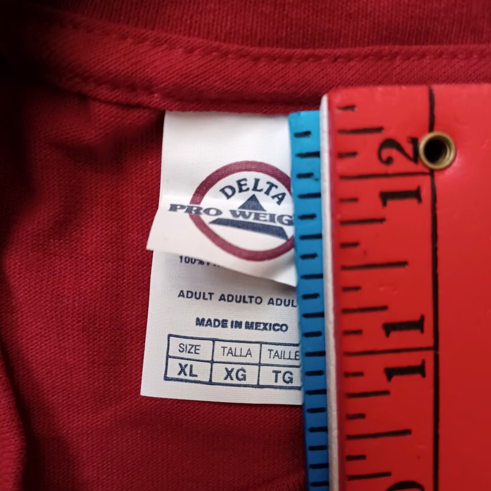 Delta Virginia City Silver Run Shirt Mens XL Red Burgundy Skull Logo Short Sleeve 2012 Delta Cotton Crew Neck T-Shirt Men's Classics Vegabonds? Size US XL / EU 56 / 4 - 2 Thumbnail