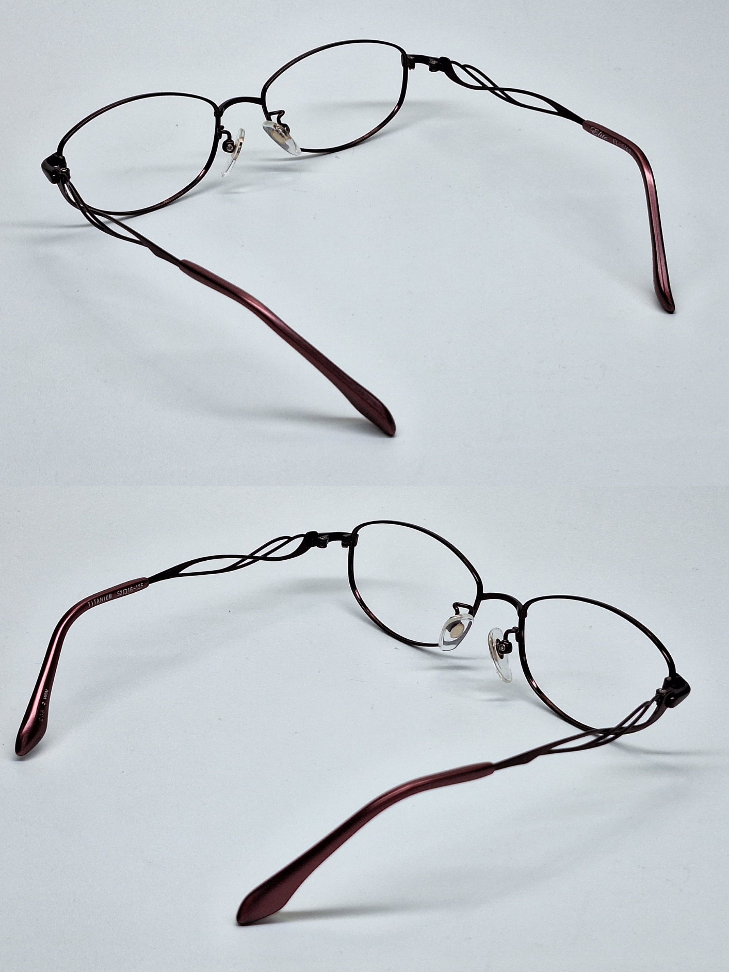 Other ELITE EL-6103 Wine Titan-P Flexible Twisted Temple Frame Size ONE SIZE - 6 Thumbnail