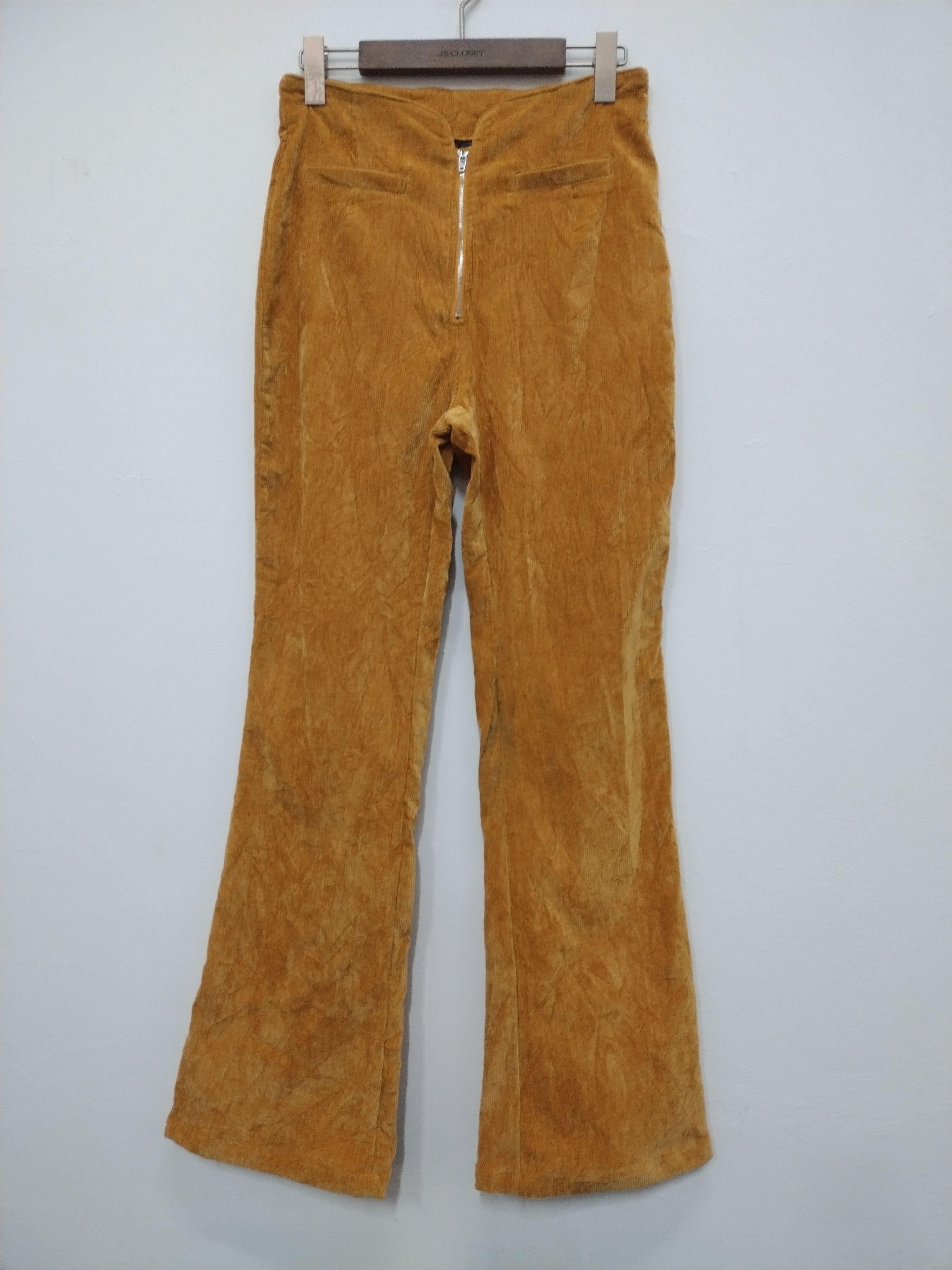 Shein Shein Flared zipper Corduroy boot cut pants Nice design Size 28" / US 6 / IT 42 - 1 Thumbnail