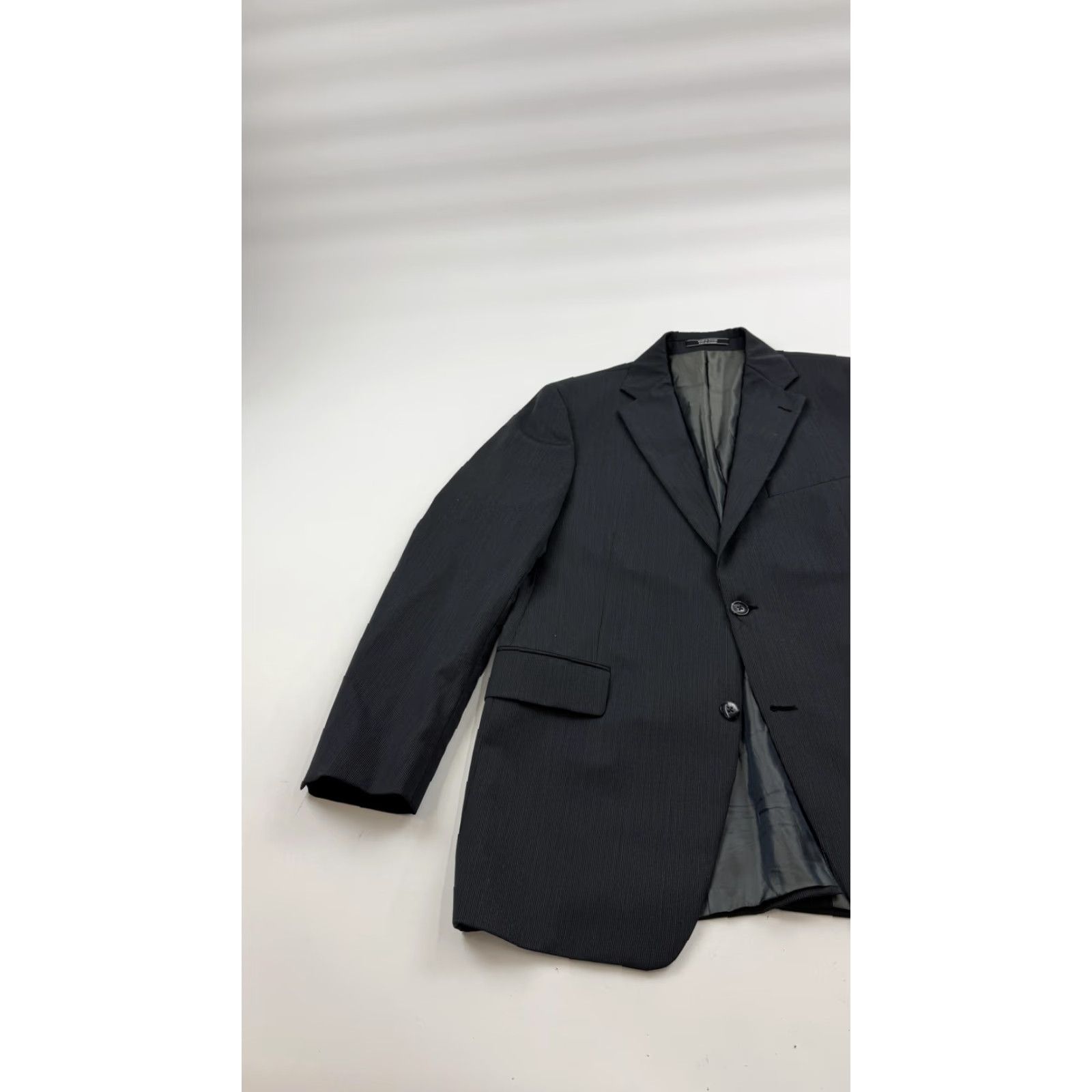 Ben Sherman Ben Sherman Jacket Adult 42 Regular Charcoal Pinstripe 2-Button Notch Lapel Mens Size US XS / EU 42 / 0 - 2 Thumbnail