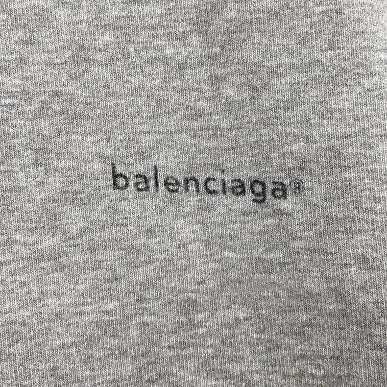 Balenciaga Balenciaga Grey Chest Small Logo Letter Hoodie Size US S / EU 44-46 / 1 - 5 Thumbnail