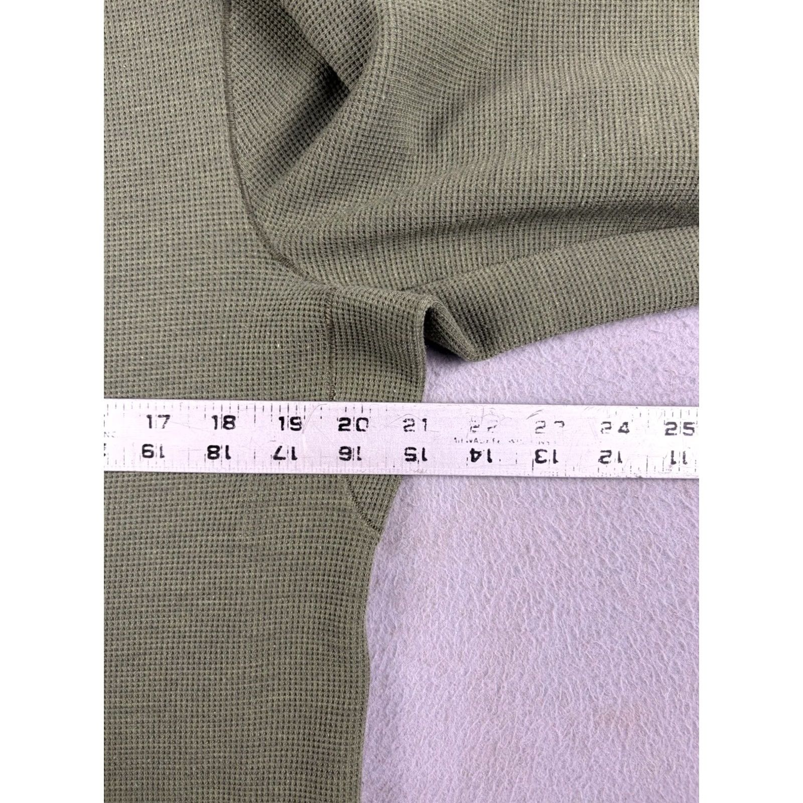 Lululemon Lululemon Shirt Men’s Size Medium Green Longsleeve Thermal Waffle Knit Logo Activewear Crew Neck Regular Fit Size US M / EU 48-50 / 2 - 6 Thumbnail