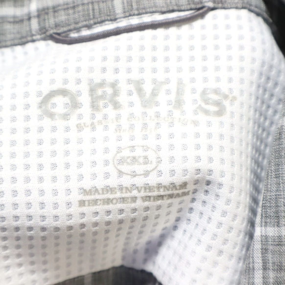 Orvis Orvis Shirt Polyester Plaid Button Up Gray Men 2XL Size US XXL / EU 58 / 5 - 5 Thumbnail