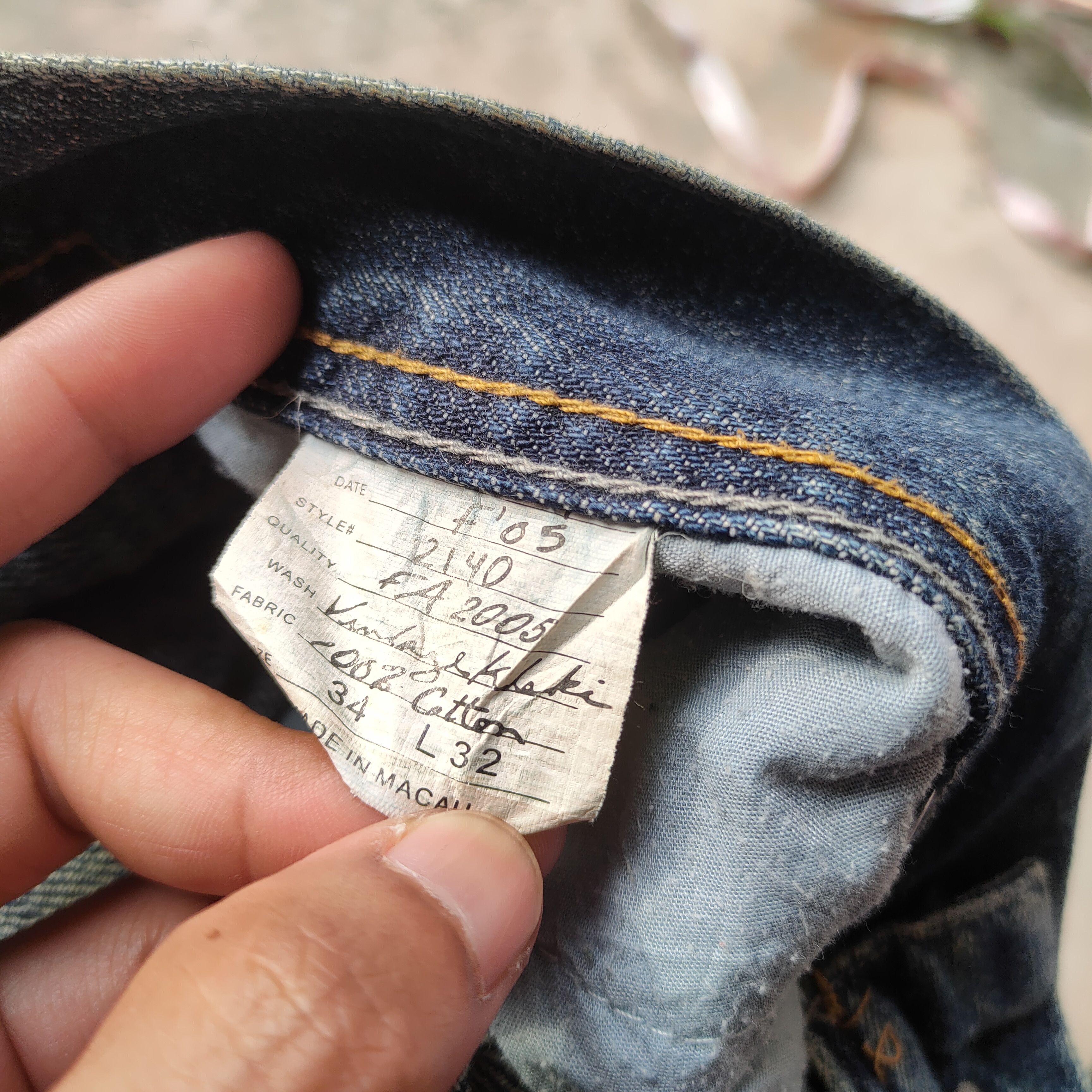 Japanese Brand # VINTAGE A&F DISTRESSED FADED JEANS DENIM PANTS Size US 35 - 12 Thumbnail