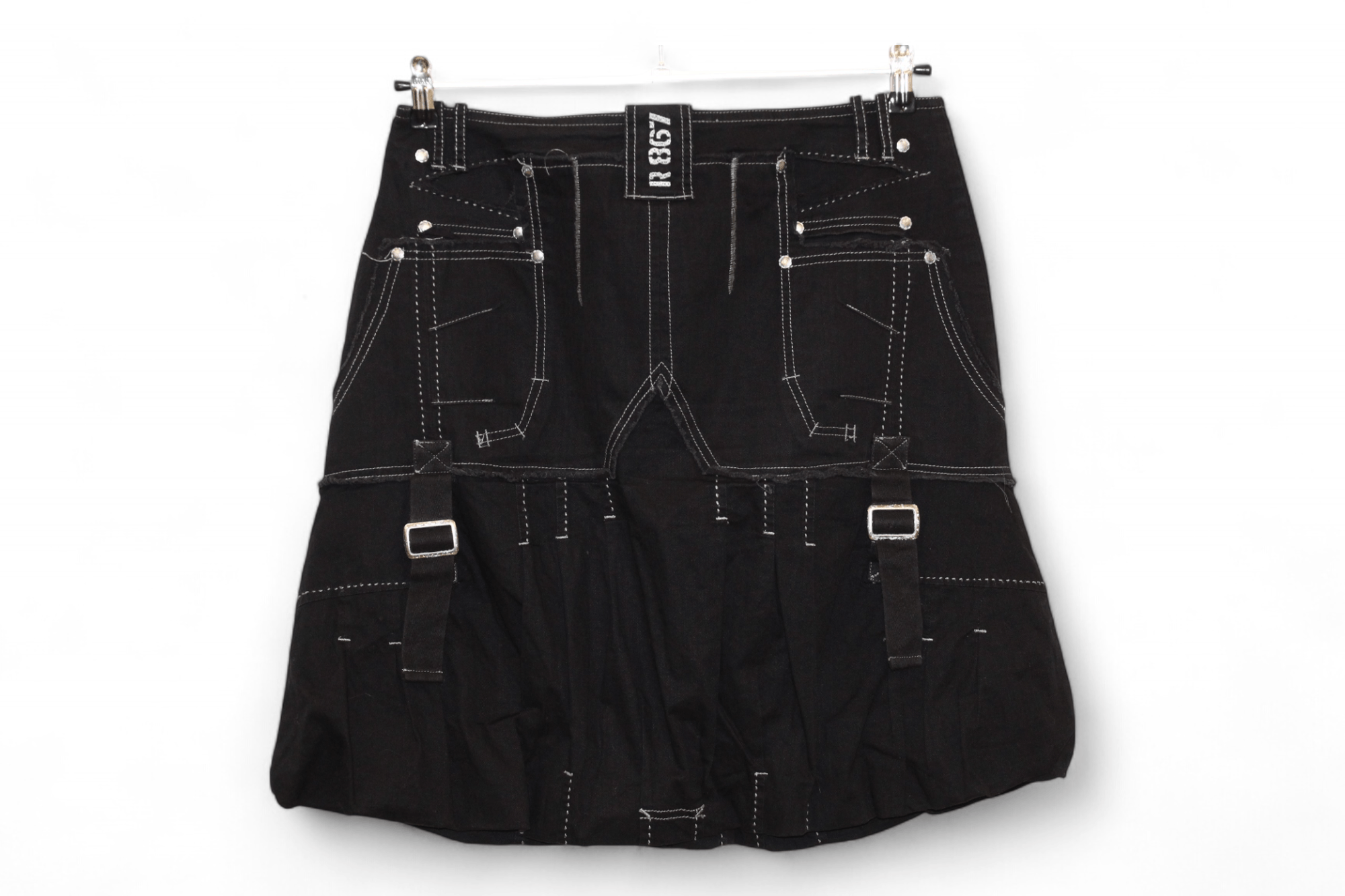 Other Vtg R-867 Seditionaries Design Cargro Balloon Denim Skirt Size 32" / US 10 / IT 46 - 12 Thumbnail