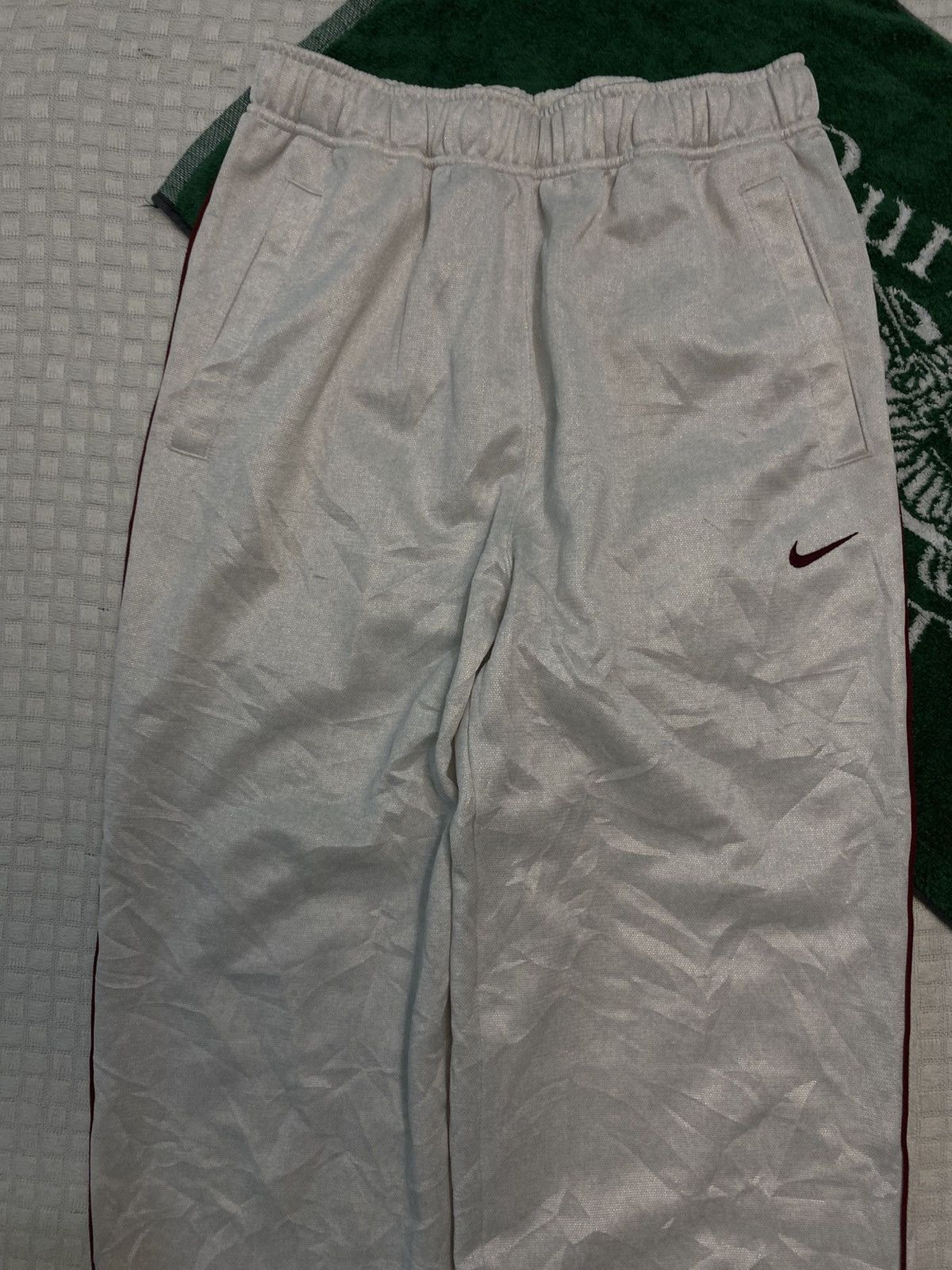 NOCTA × Nike 💥 VINTAGE NIKE JAPAN 90S BAGGY WIDE SWOOSH TRACK PANTS Y2K Size US 36 / EU 52 - 5 Thumbnail