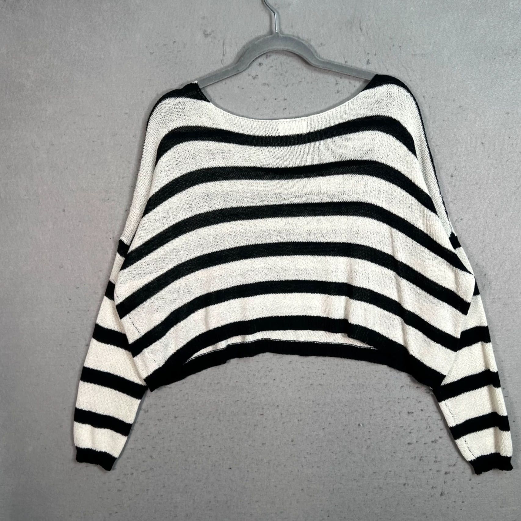 superdown Superdown Striped Knit Sweater Pullover Black & White Medium Womens Size M / US 6-8 / IT 42-44 - 2 Thumbnail