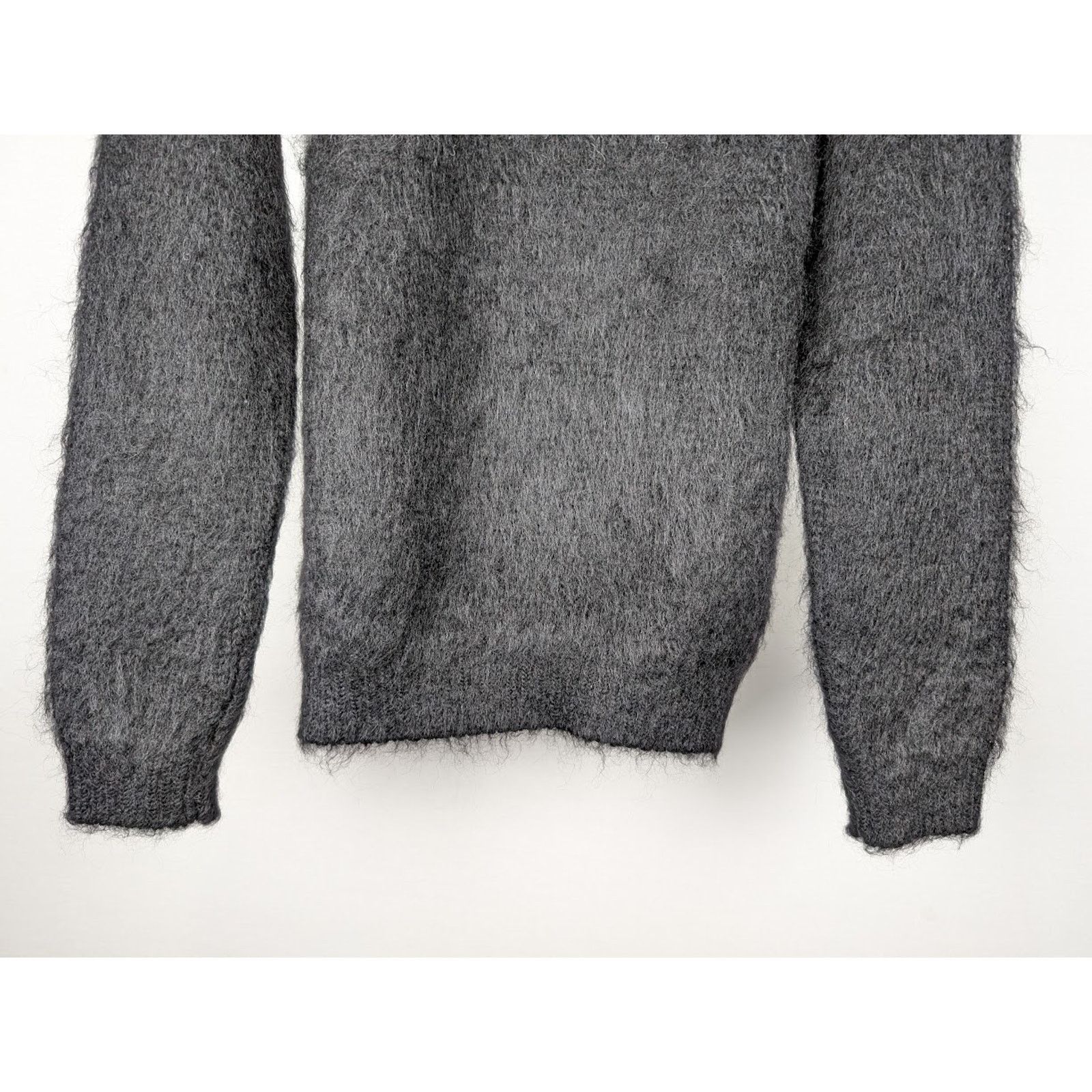 Saint Laurent Paris o1rshd1 Jacquard Sweater in Noir/Naturel Size US M / EU 48-50 / 2 - 5 Thumbnail